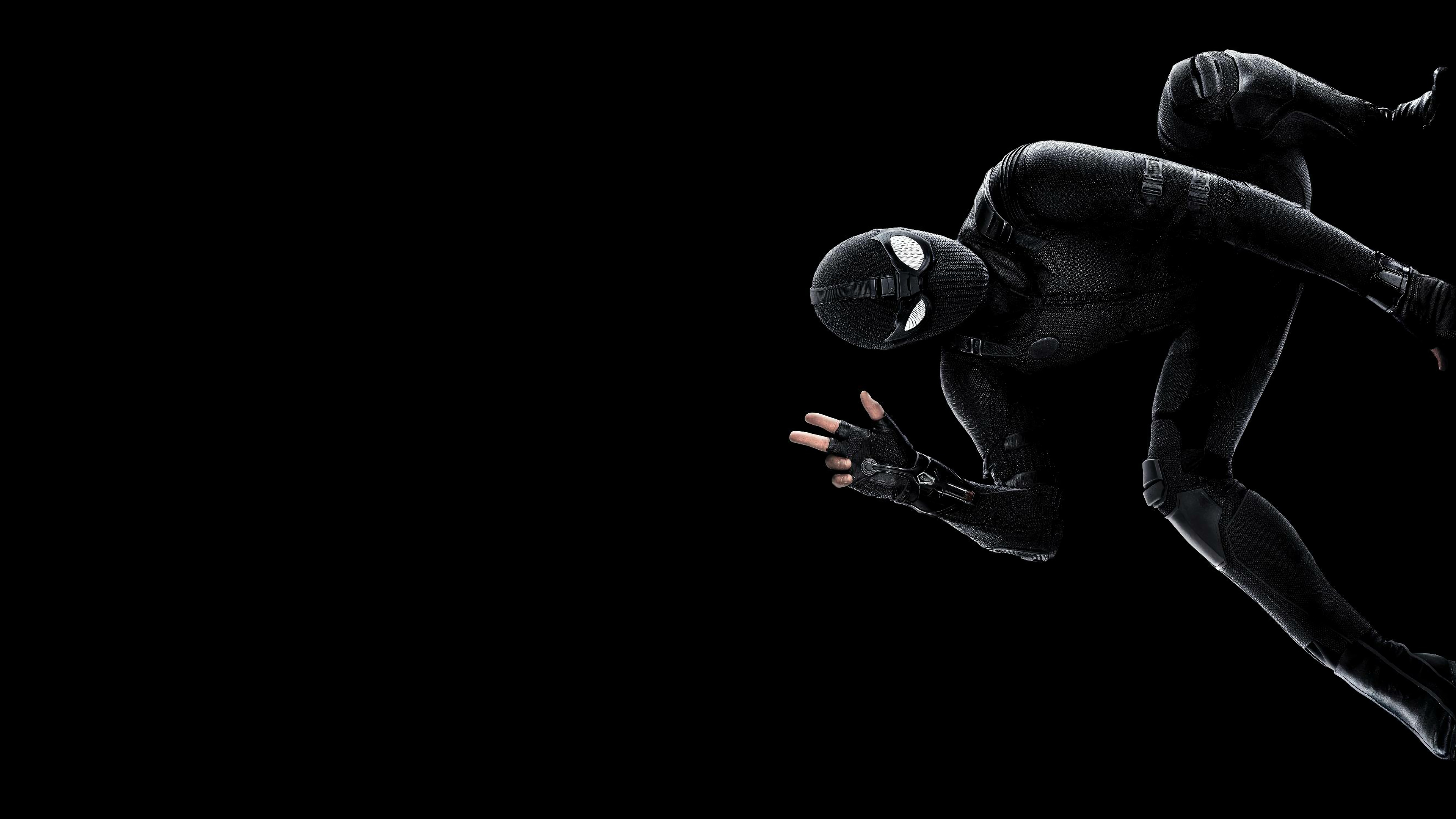 Spider Man Far From Home Spider Man Stealth Suit 4K Wallpaper