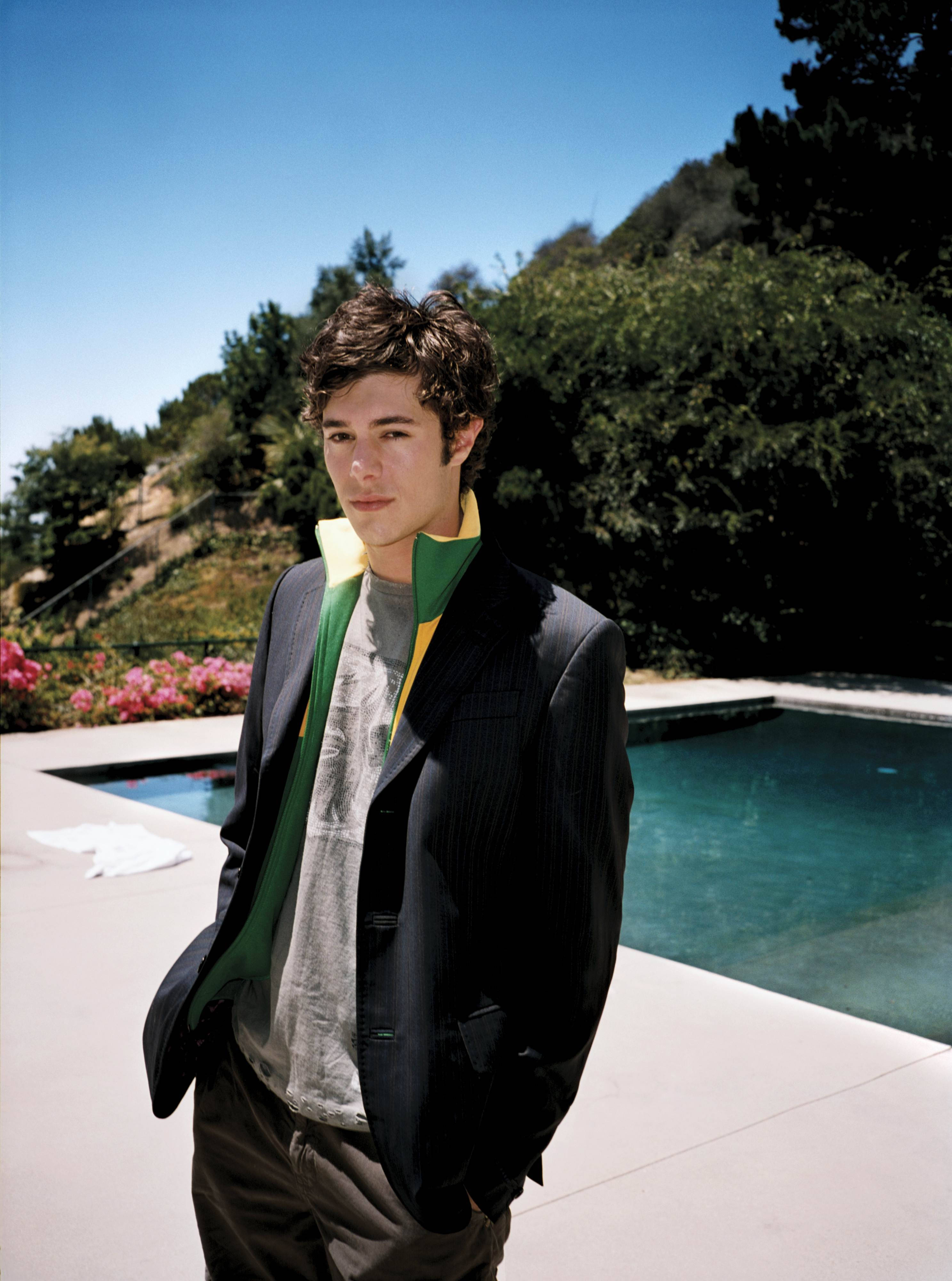 Download Adam Brody In Pool Wallpaper