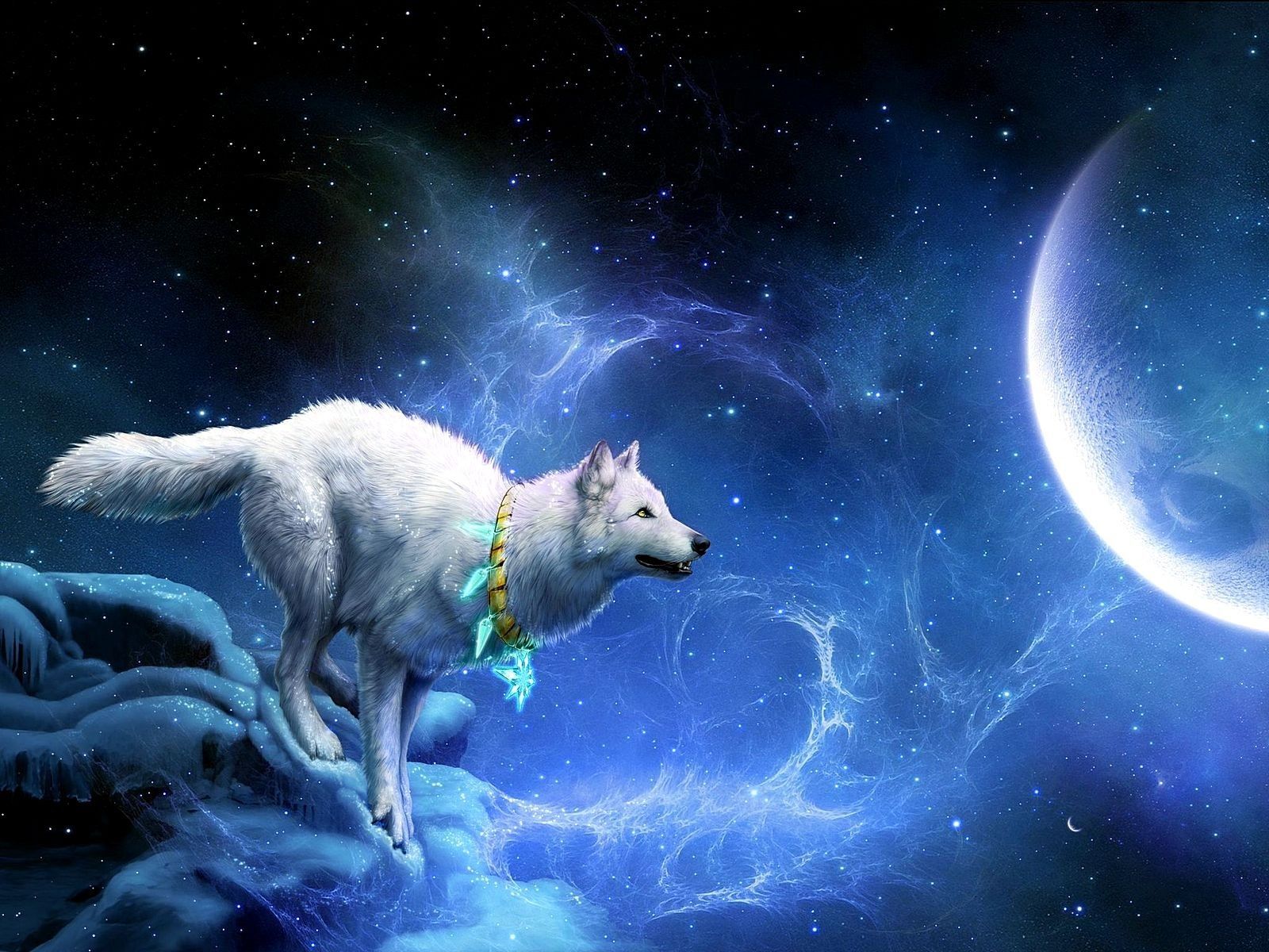 Fantasy Wallpaper: Fantasy <3. Fantasy wolf, Wolf picture, Wolf wallpaper