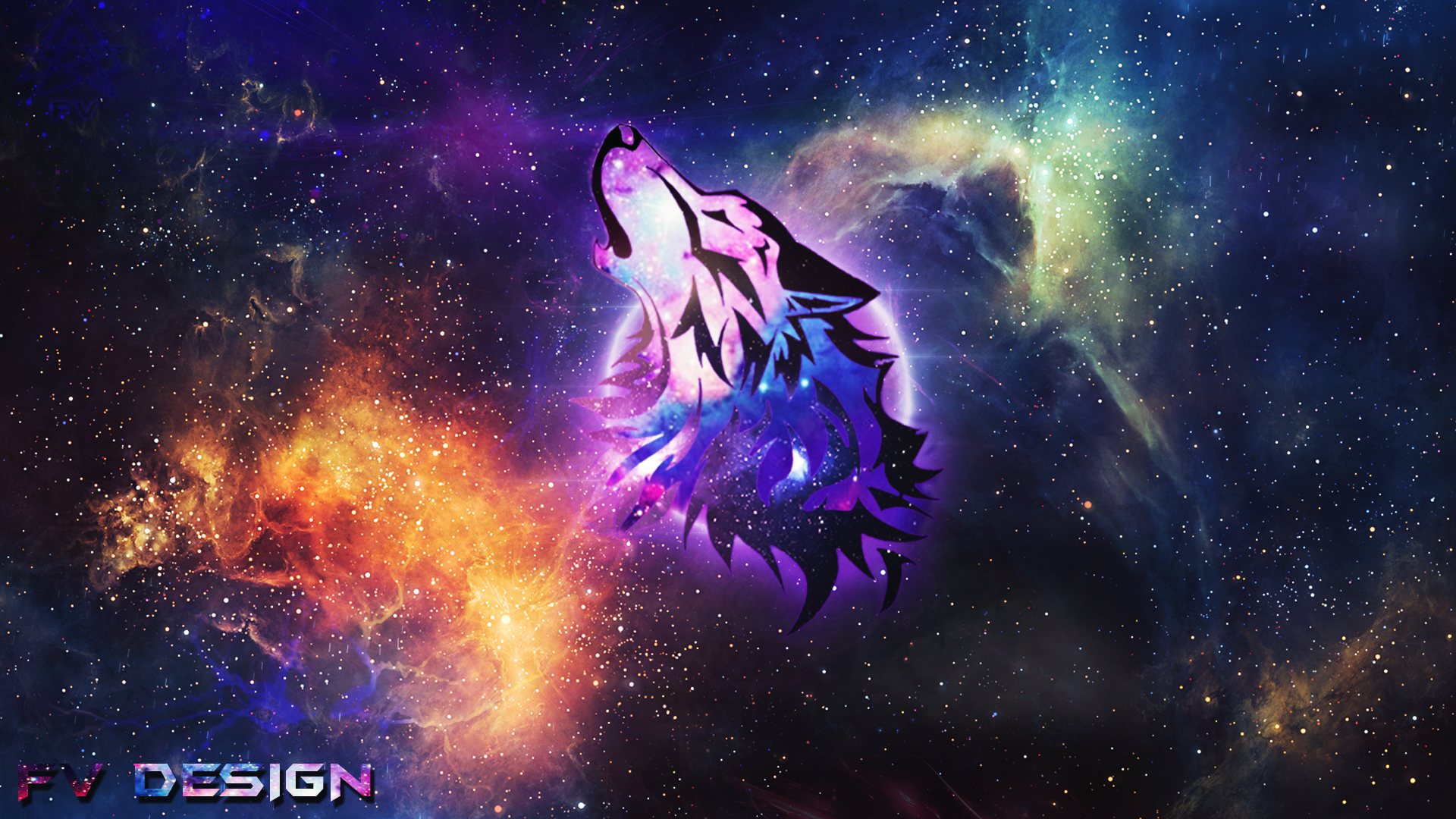 Cool Galaxy Wolf Wallpaper HD