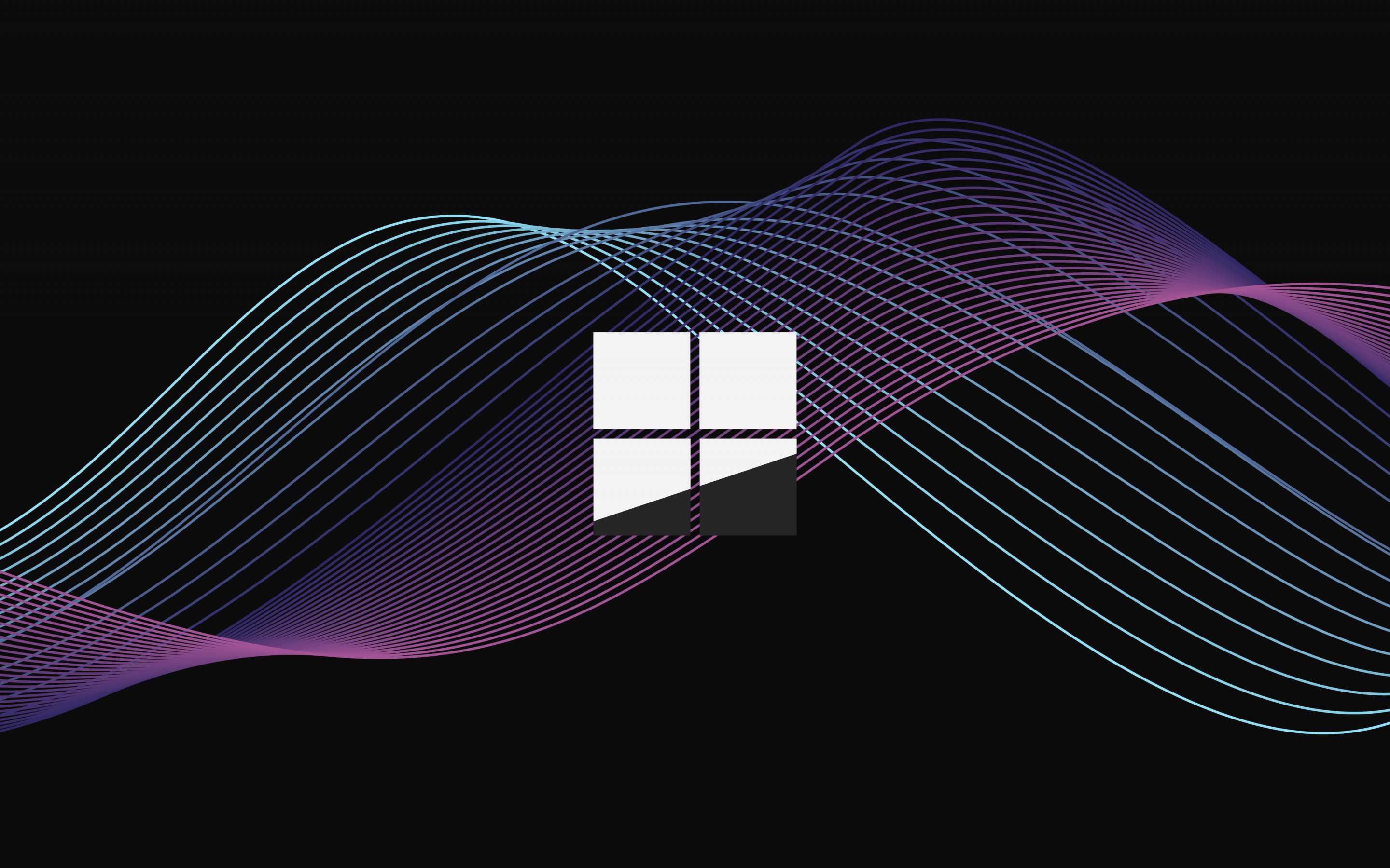 Microsoft Windows Wallpaper 4K, Logo, Minimal, Waves, Technology
