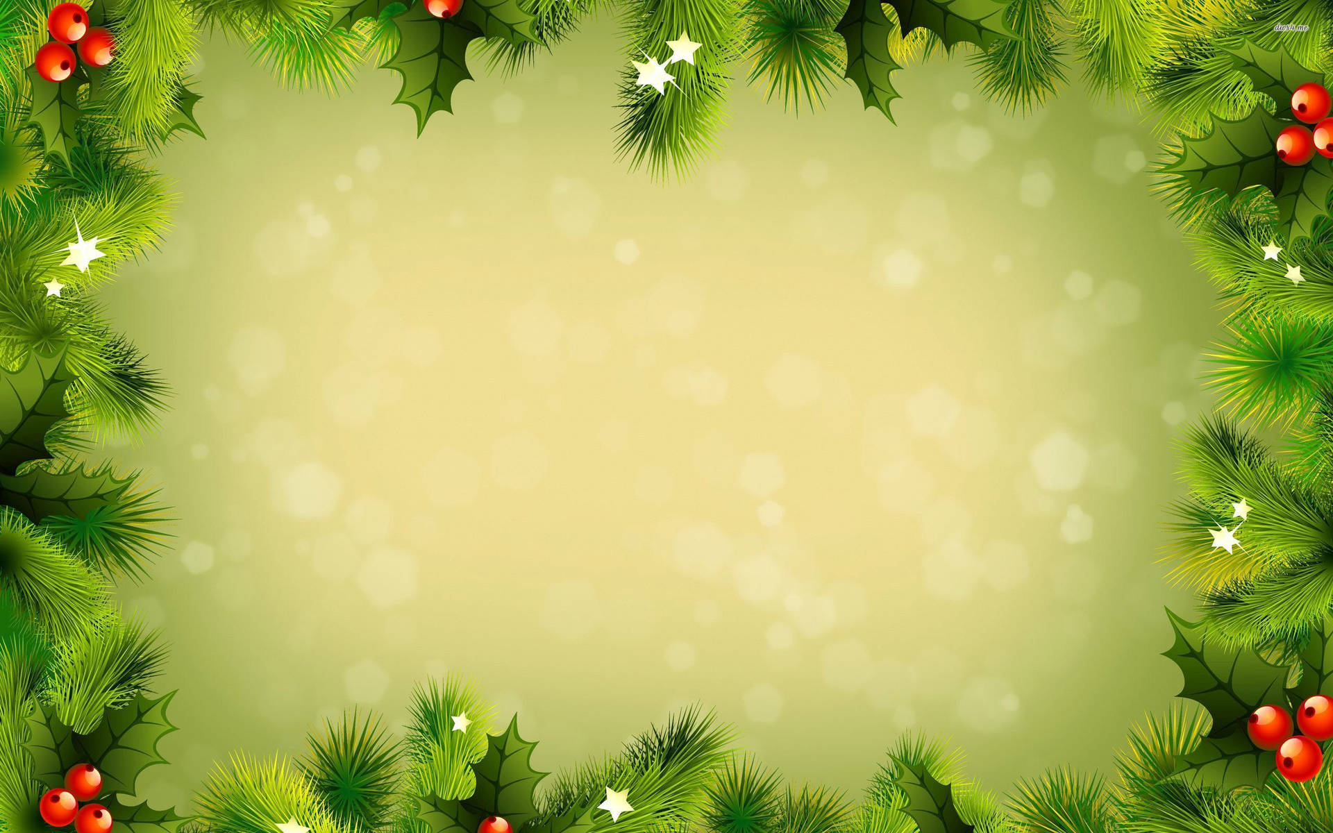Download Green Christmas Design Wallpaper