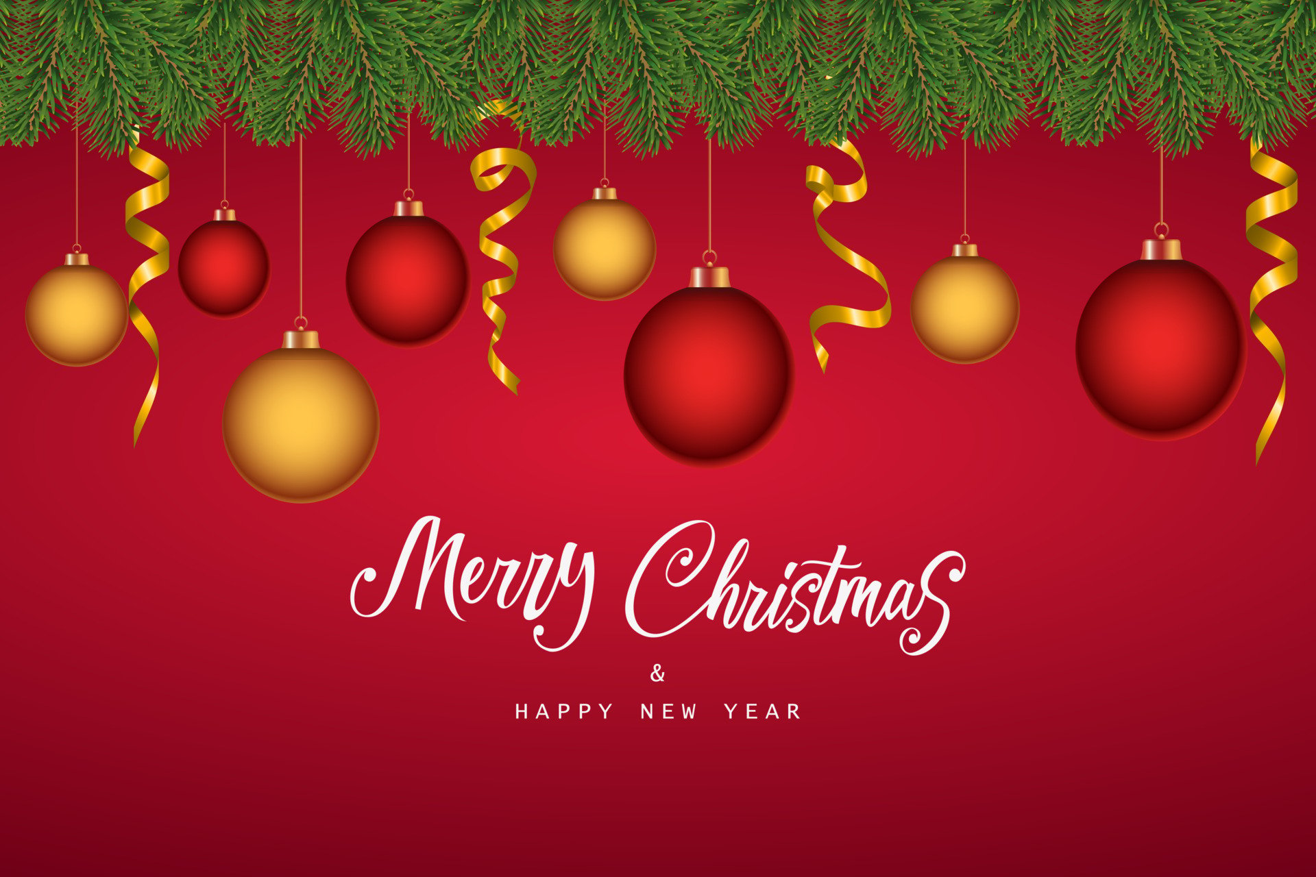 Merry Christmas and New Year background