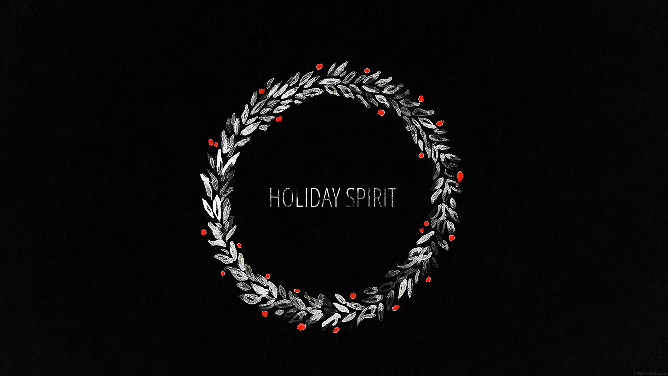wallpaper for desktop, laptop. holiday spirit minimal dark christmas art