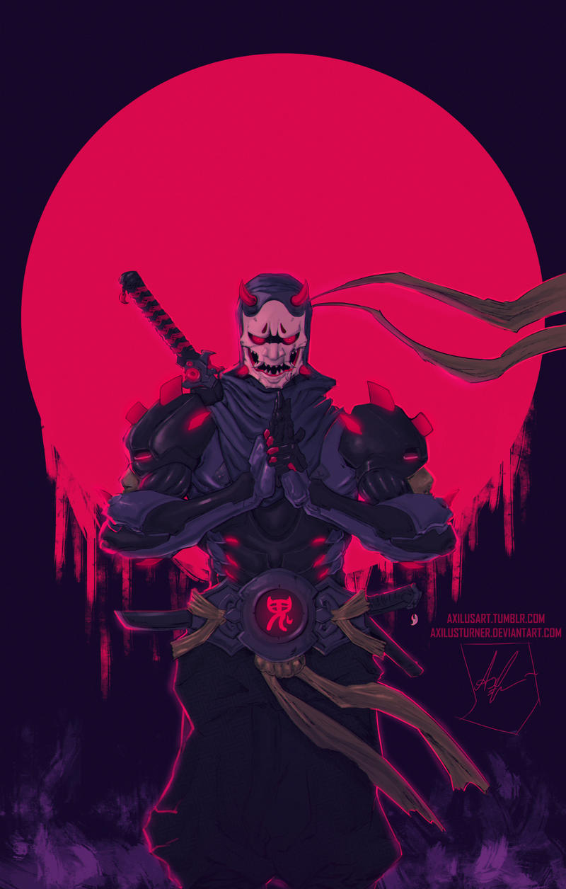 Genji Oni. Japanese art samurai, Samurai wallpaper, Samurai art