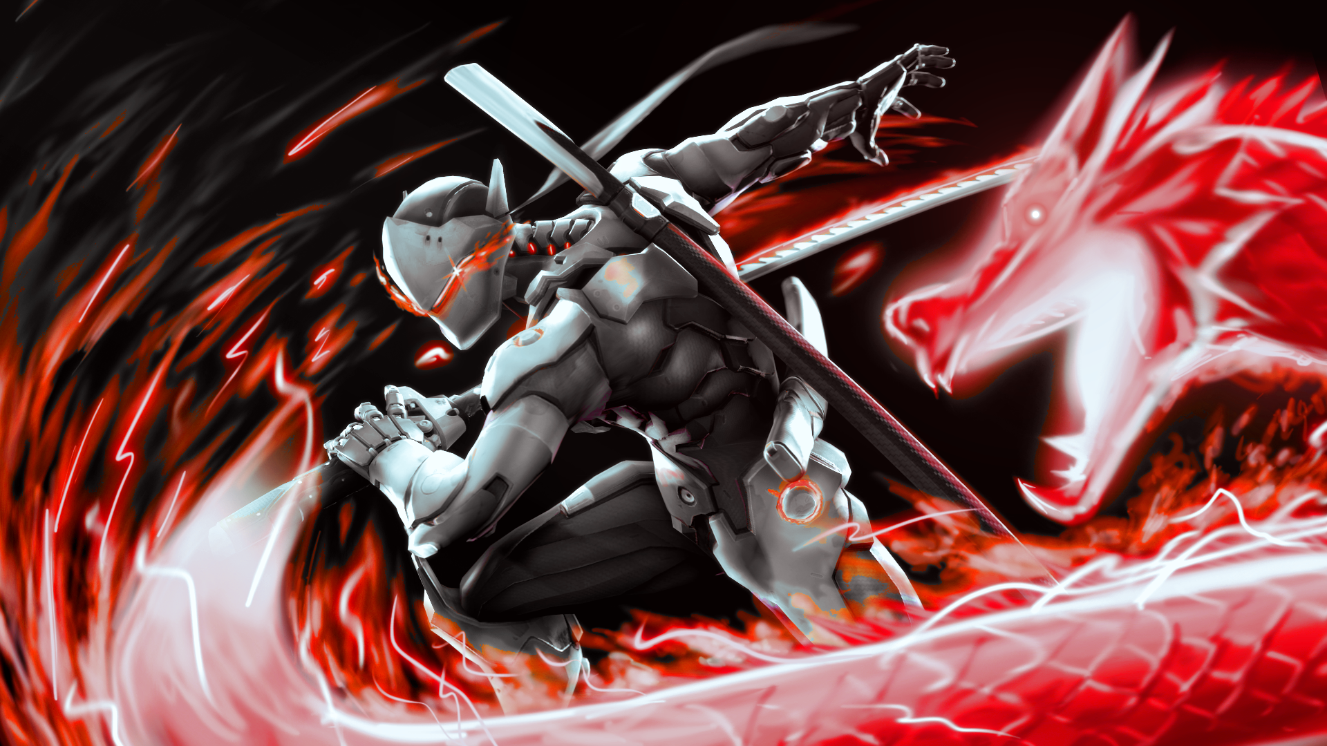 Genji Overwatch HD Wallpaper