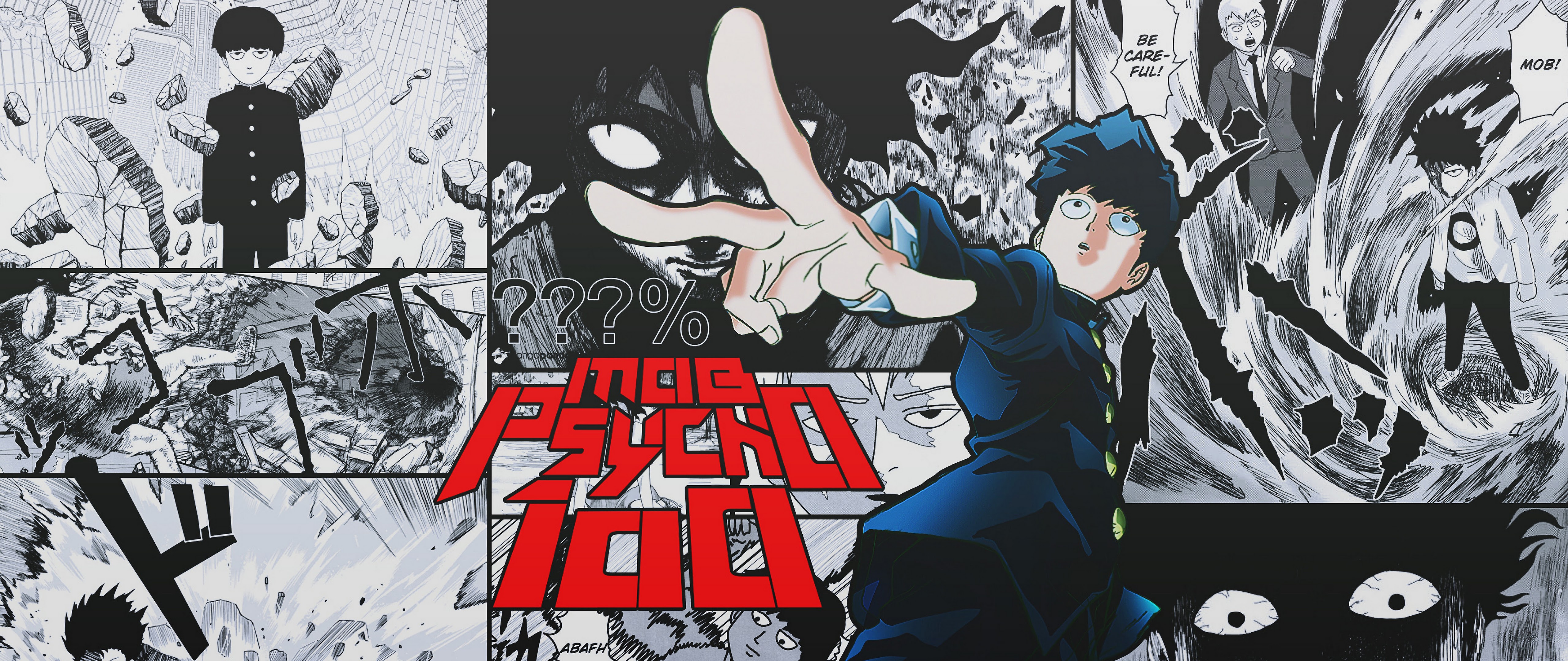 Mob Psycho 100 Shigeo Kageyama Anime Manga 4K Wallpaper
