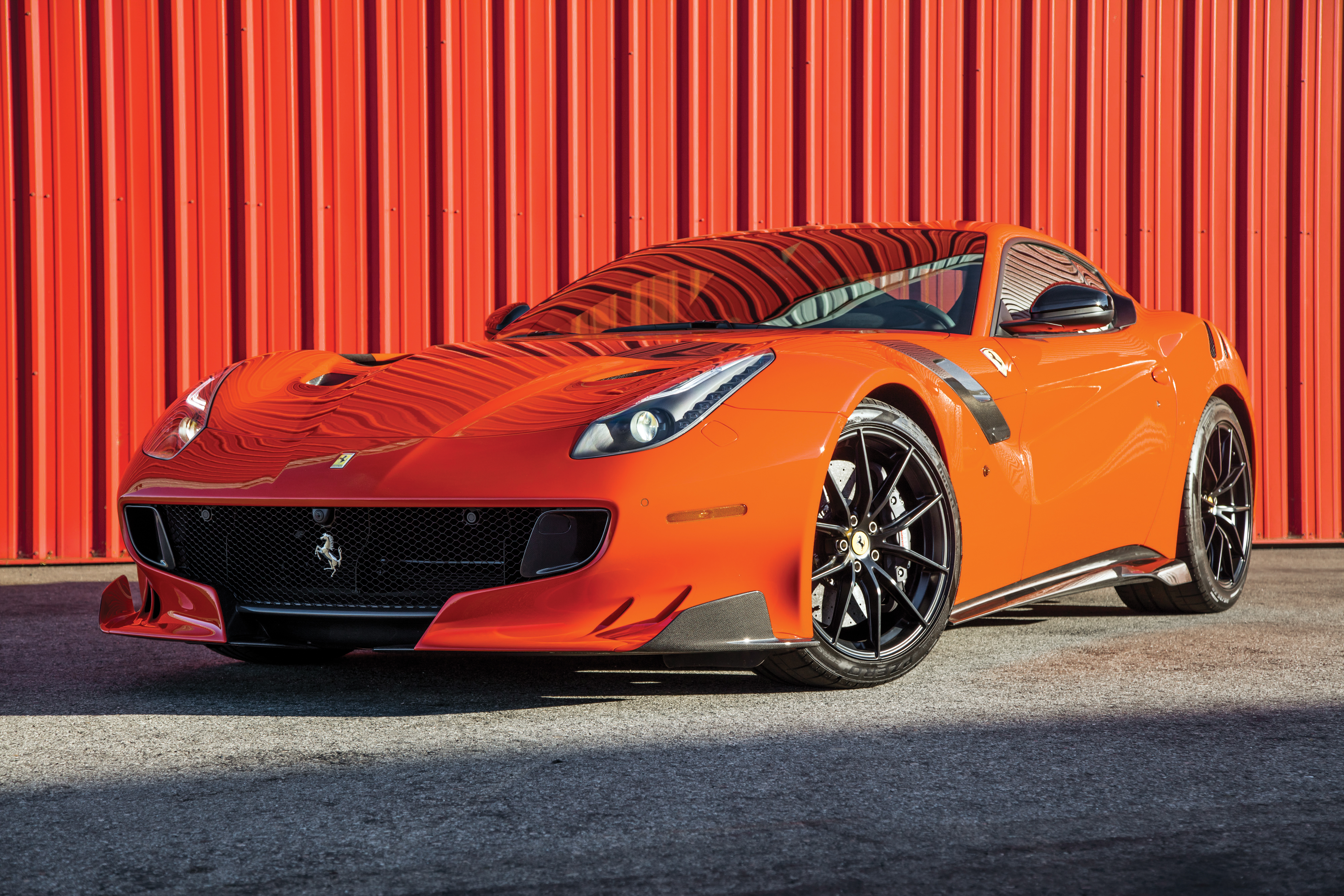 Car Ferrari Ferrari F12berlinetta Orange Car Sport Car Supercar Vehicle Wallpaper:4000x2667