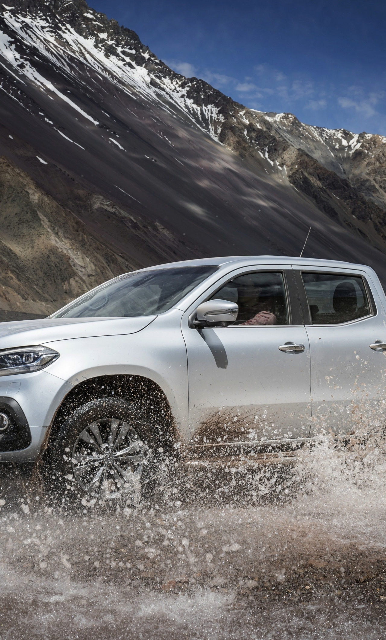 Download Wallpaper 1280x2120 White Mercedes Benz Concept X Class, Suv, Outdoor, Iphone 6 Plus, 1280x2120 HD Background, 5207