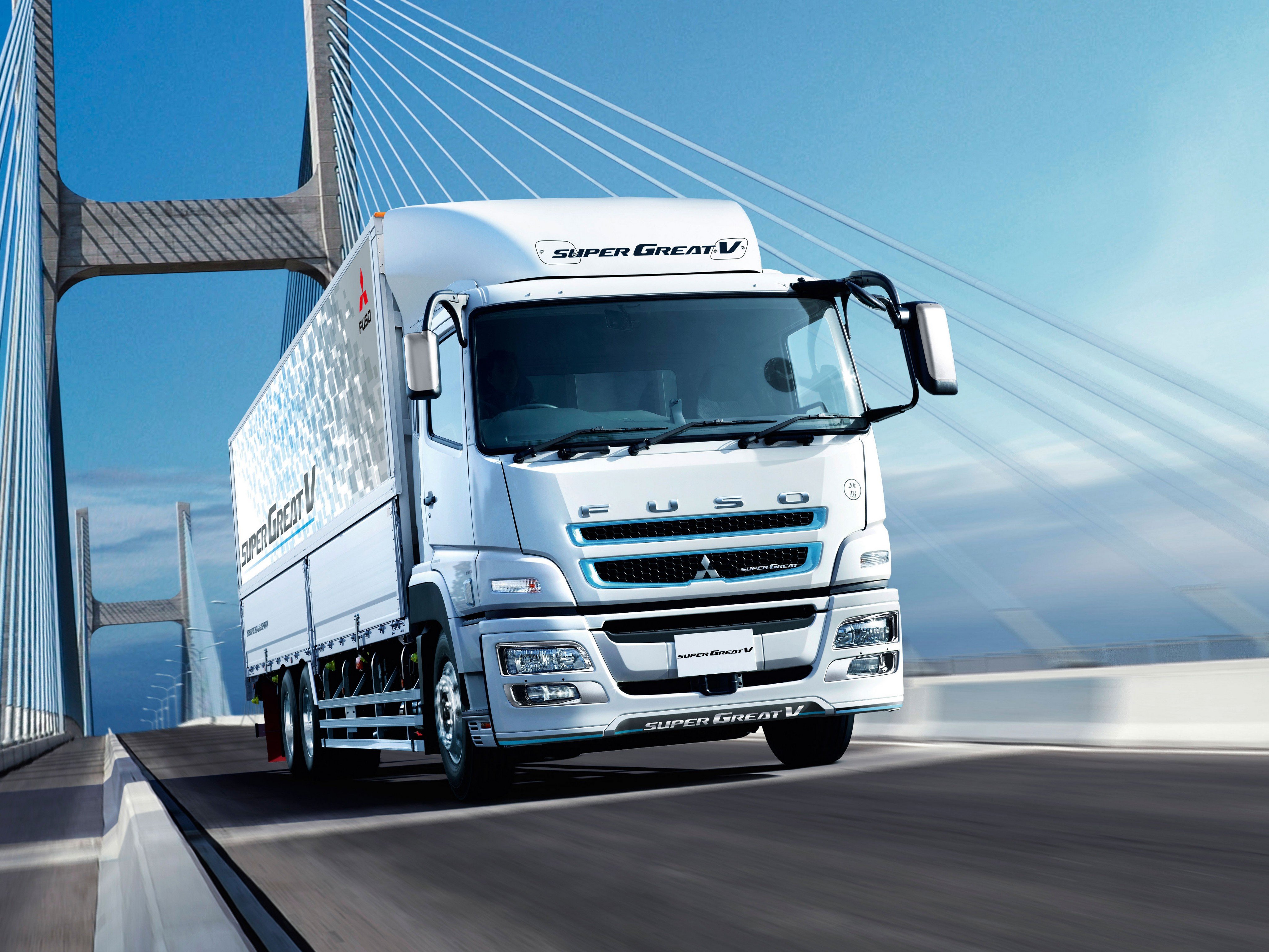 Mitsubishi Fuso Super Great semi tractor truck wallpaperx3072