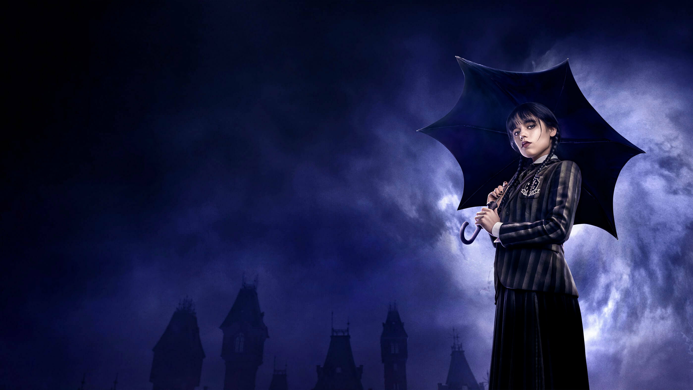 Jenna Ortega as Wednesday Addams Wallpapers 4K, Netflix series, Movies,