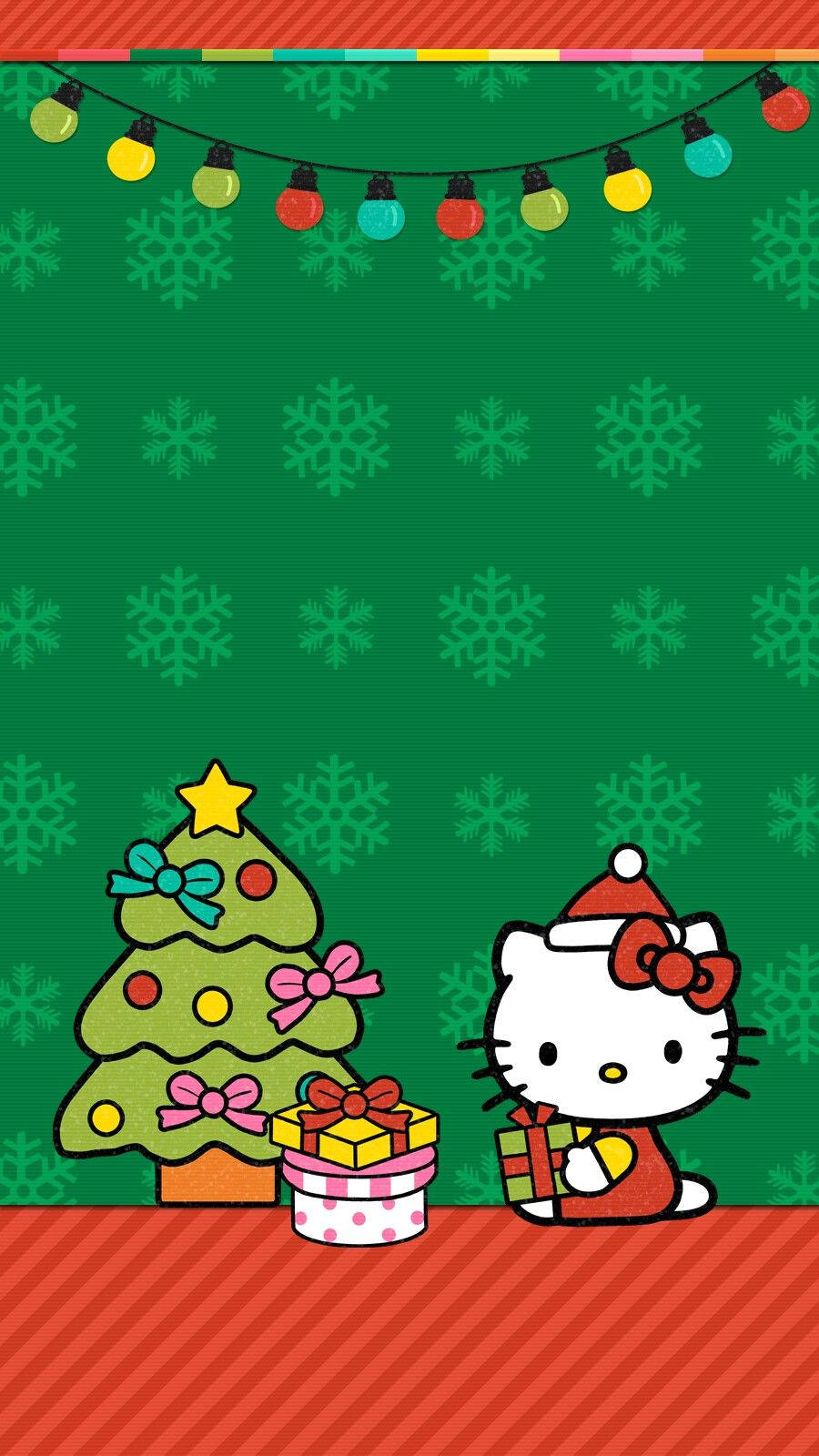 Christmas Hello Kitty Phone Wallpapers Wallpaper Cave