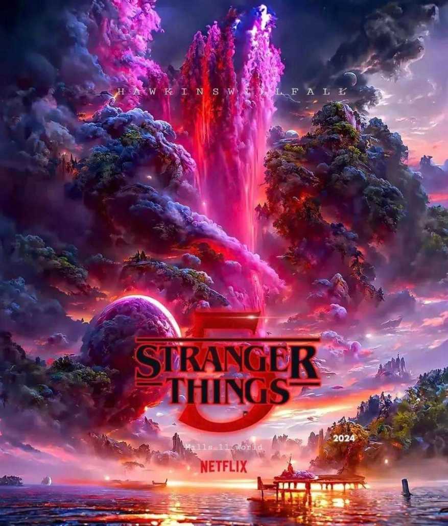 Stranger Things 5 Poster da temporada 5 de Stranger Things strangerthings  netflix st5  Stranger things Affiche film Film