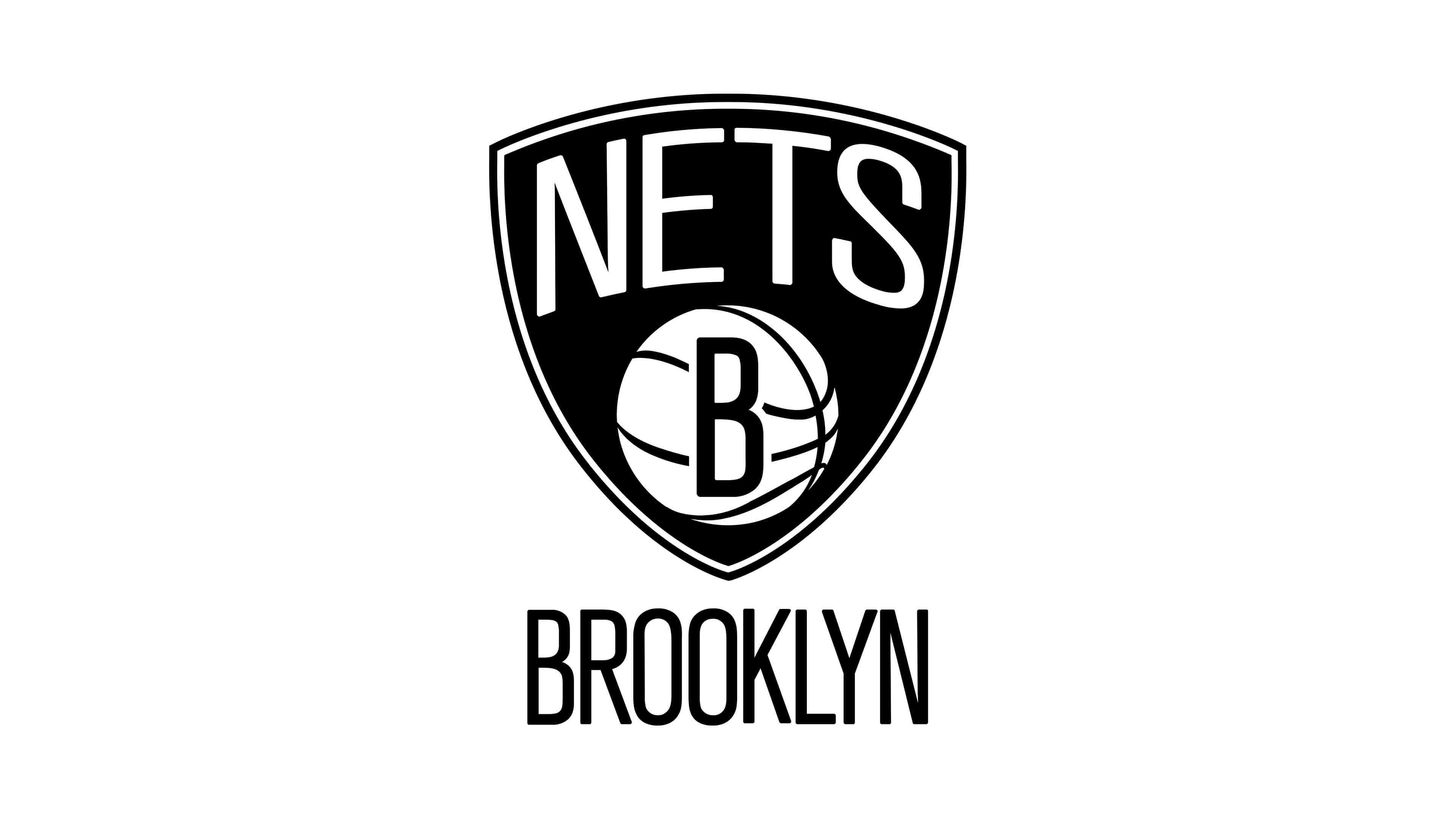 Brooklyn Nets NBA Logo UHD 4K Wallpaper
