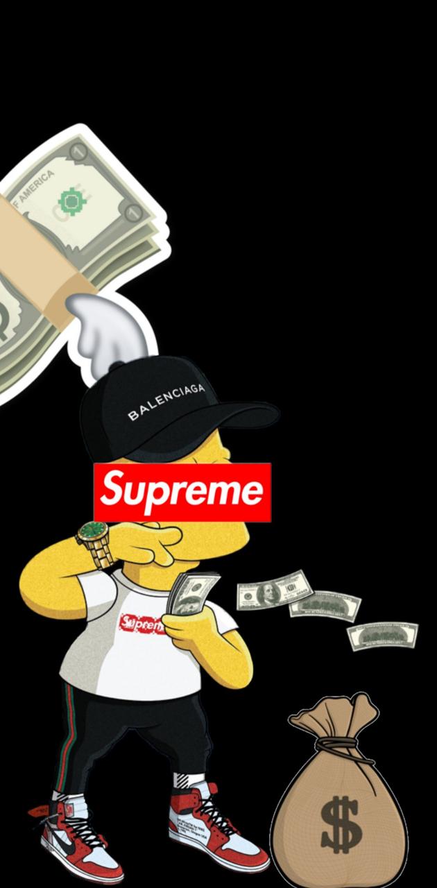 Supreme Louis Vuitton Simpson Wallpapers on WallpaperDog