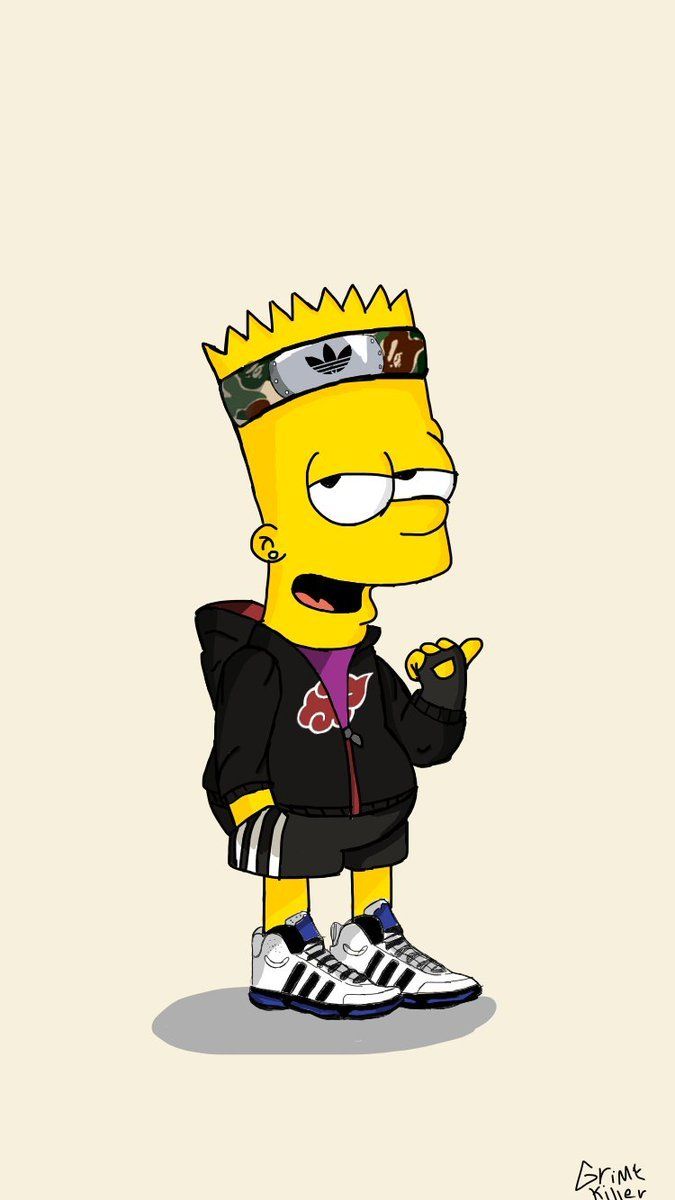 Bart Simpson as Xxxtentacion Wallpaper