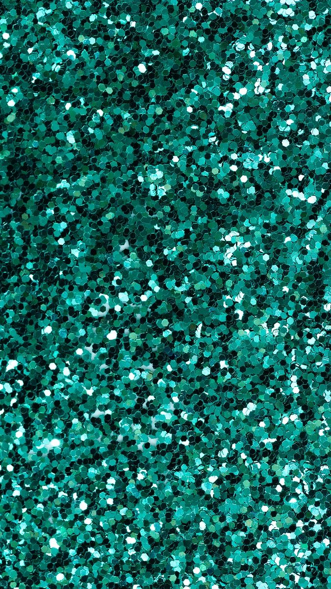 Shiny green glitter textured background. free image / Teddy Rawpixel. Glitter phone wallpaper, iPhone wallpaper glitter, iPhone wallpaper green