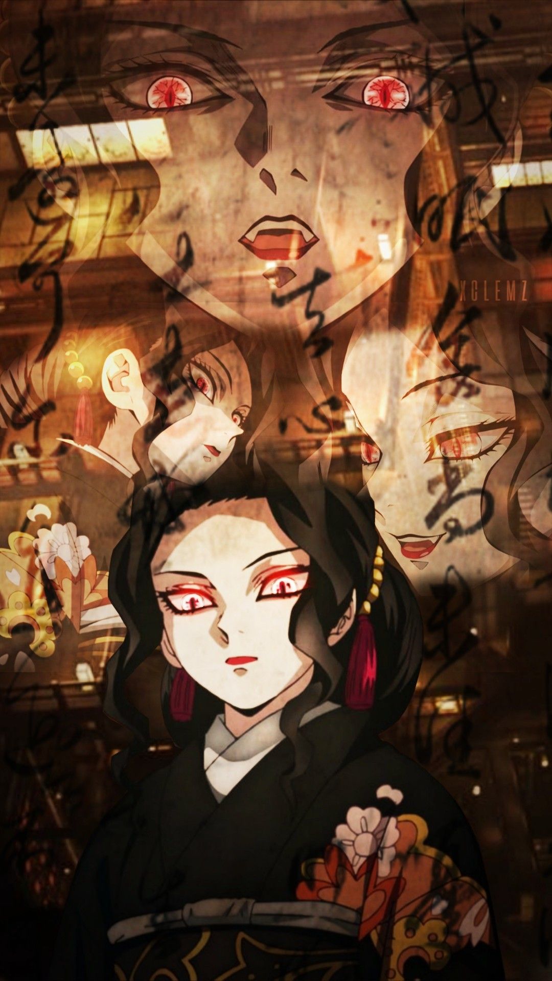 Kibutsuji Muzan woman wallpaper. Démon anime, Manga noir et blanc, Fond d'écran téléphone manga