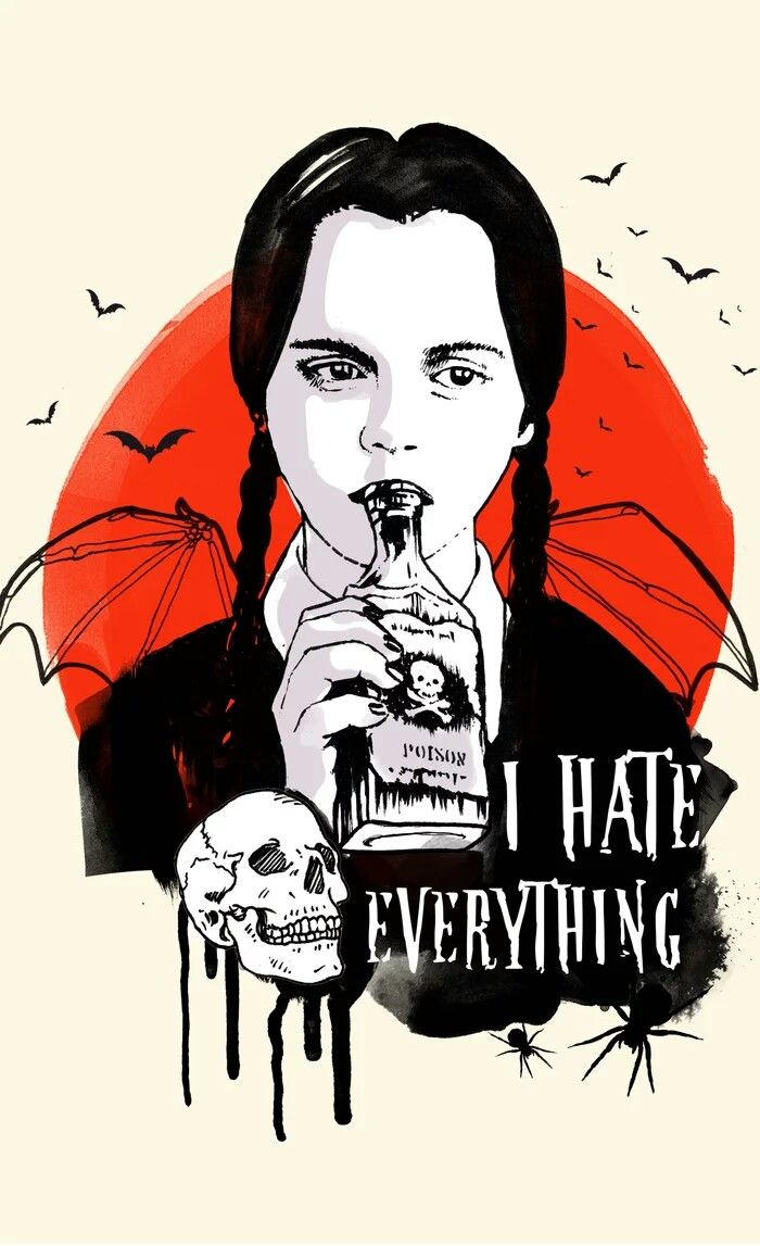 Wednesday Addams. Family art, Family art print, Addams family