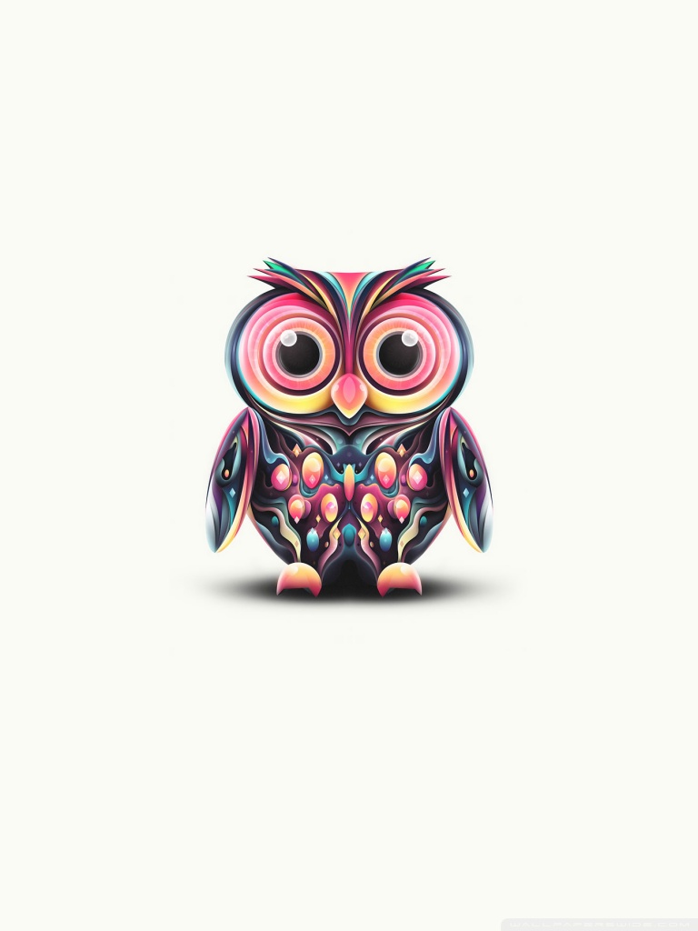 Cute Owl Illustration Ultra HD Desktop Background Wallpaper for 4K UHD TV, Multi Display, Dual Monitor, Tablet