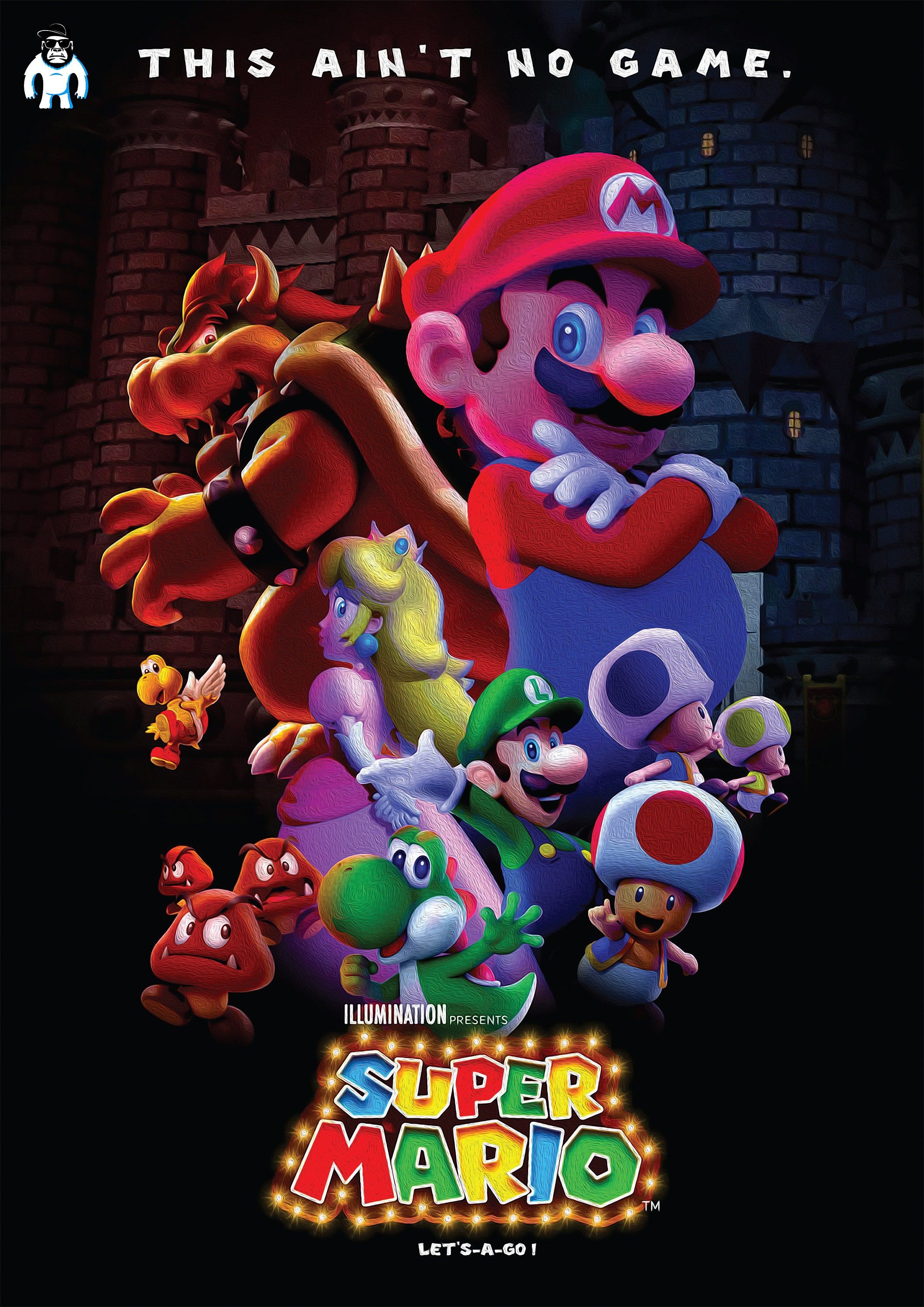 The Super Mario Bros. Movie 2023 Oil Paint Movie Poster Wall Canada. Super mario art, Mario art, Super mario