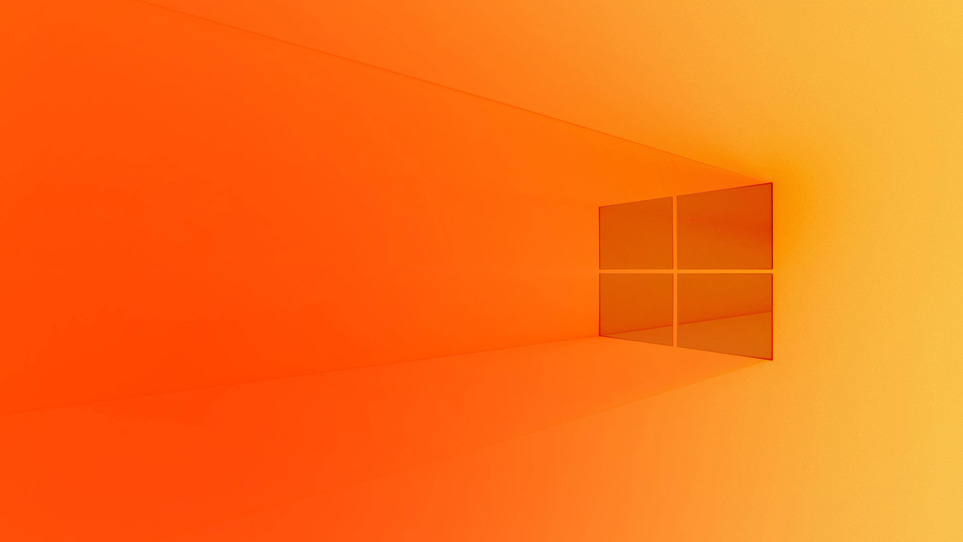 Download Yellow Orange Windows 10 Logo Wallpaper