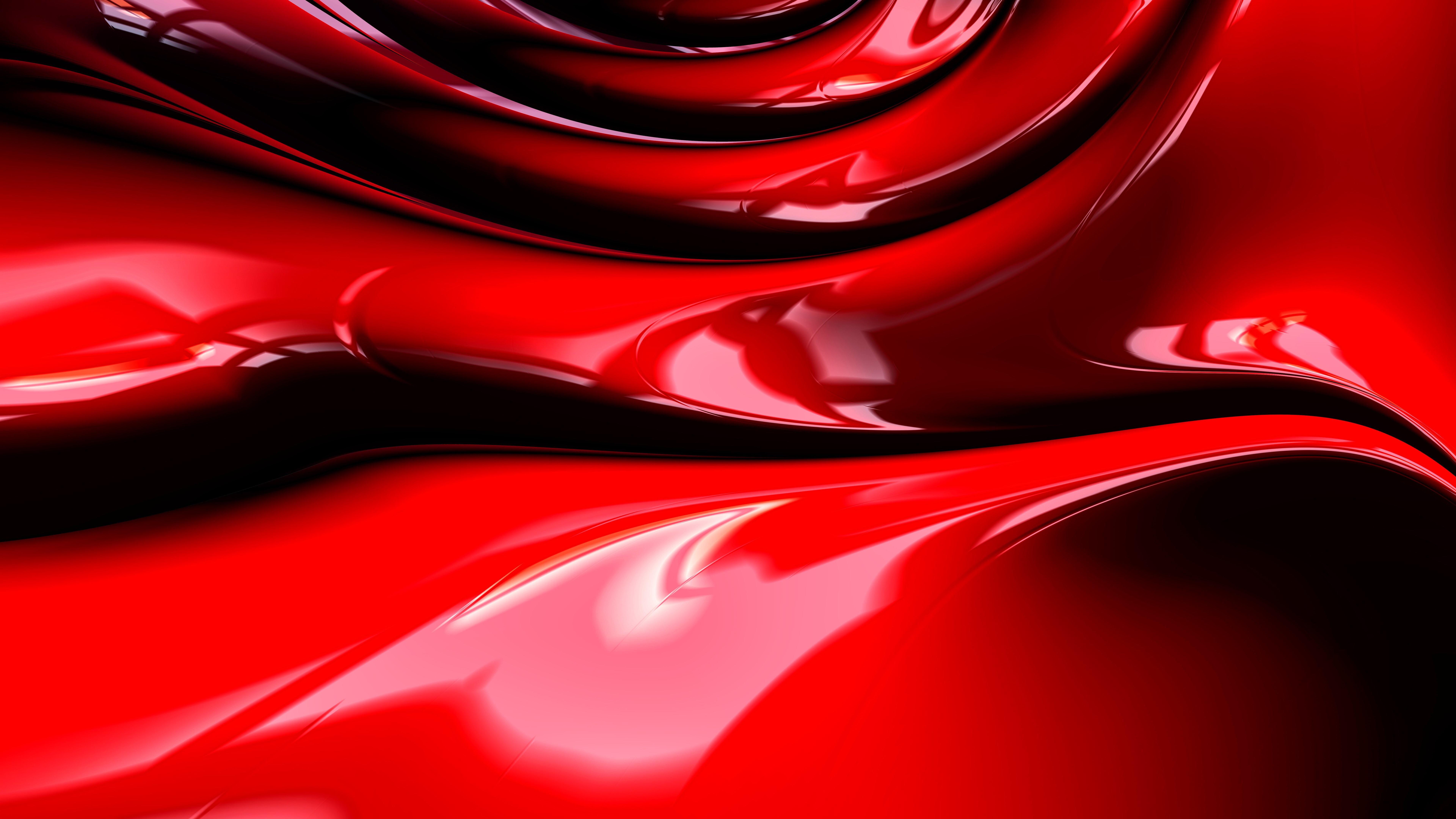 Wallpaper Abstract liquid, fractal, red 7680x4320 UHD 8K Picture, Image