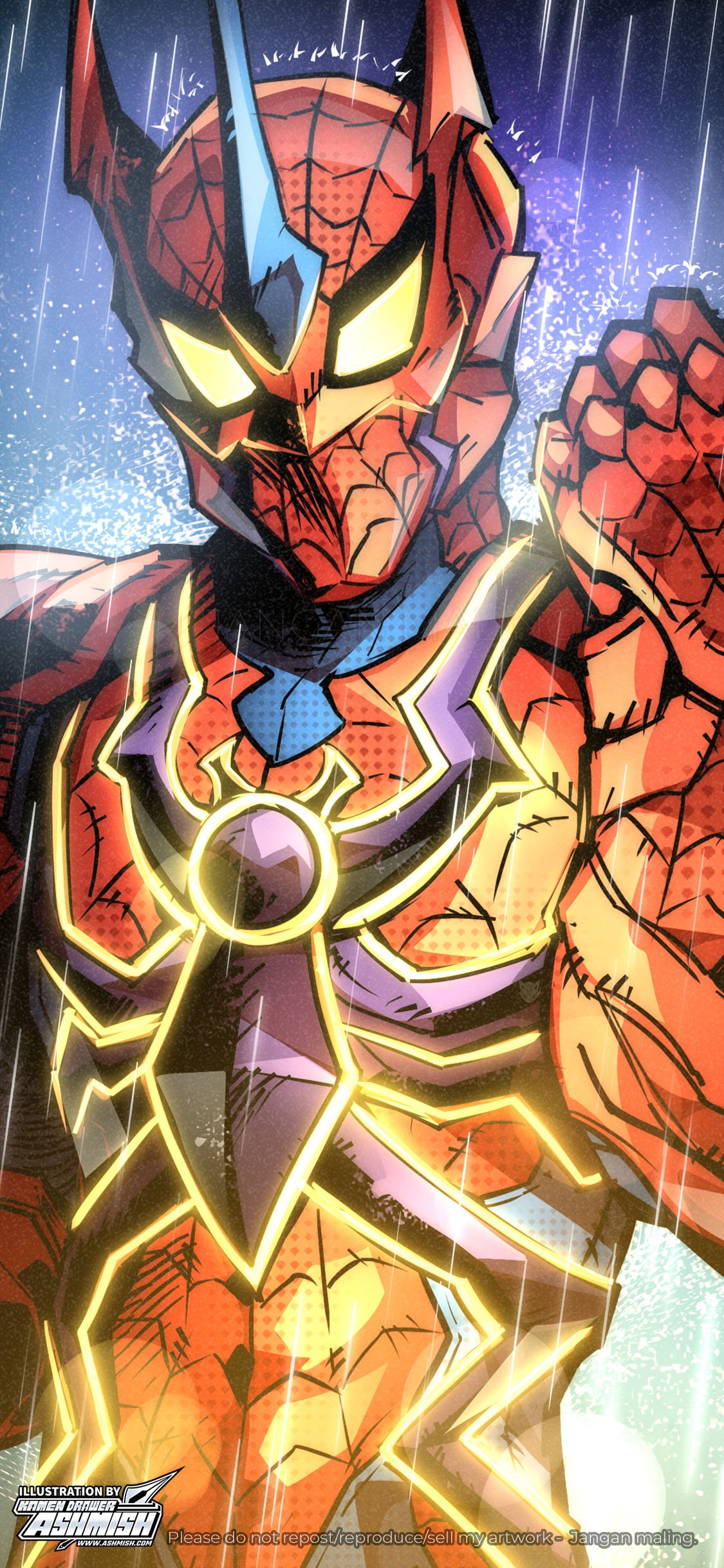 Artwork Spider Man Arachnid Rider Suit