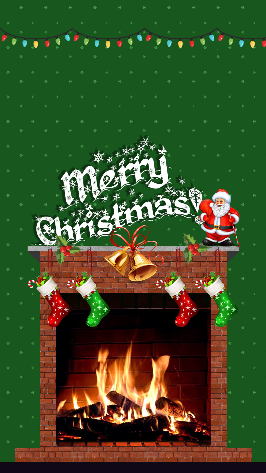 Christmas Fireplace iPhone Wallpapers Wallpaper Cave