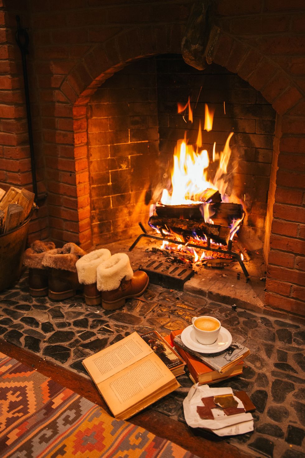 Cozy Photo of Fireplaces That Will Make You Want To Stay Inside All Winter. Winter fireplace, Cozy fireplace, Autumn cozy
