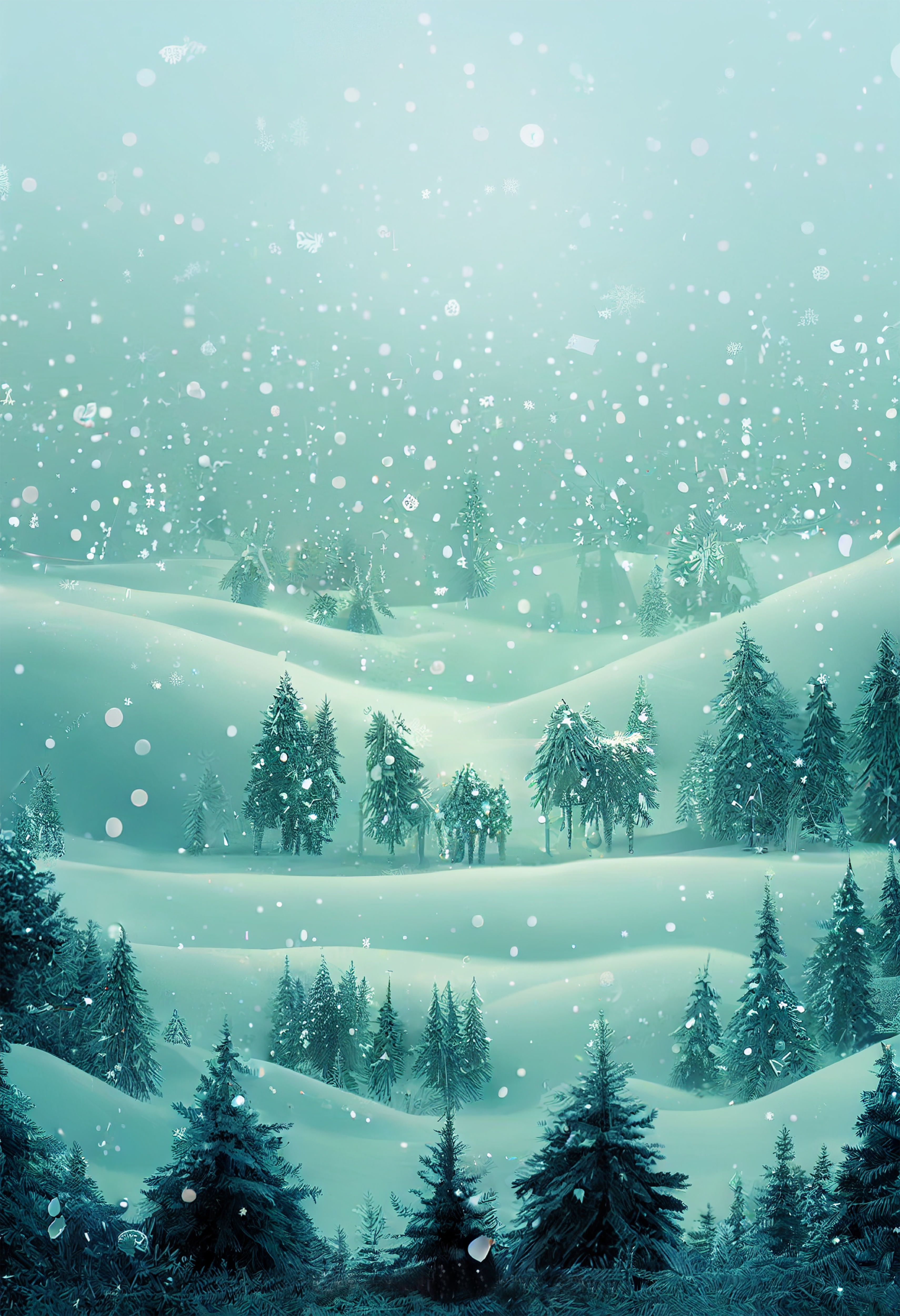 Free Holiday Winter Landscape Image