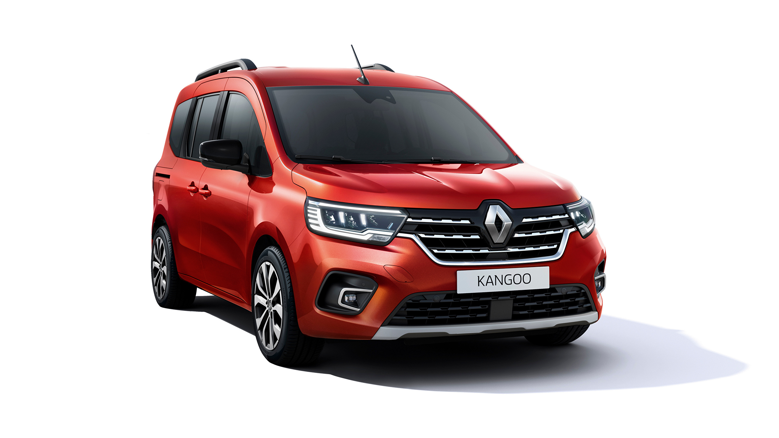 Desktop Wallpaper Renault Kangoo, 2021 Minivan Red Cars 2560x1440