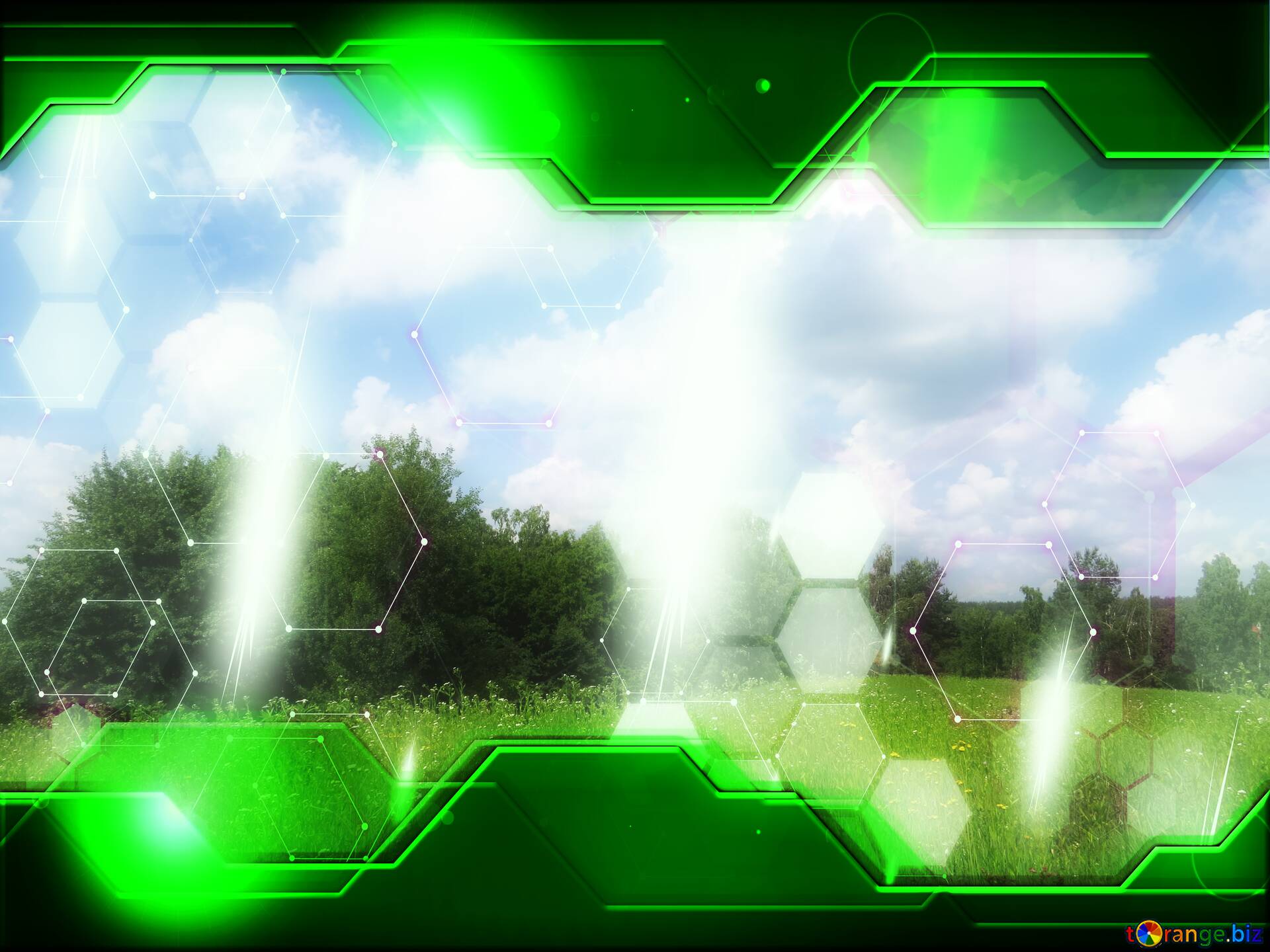 Download Free Picture Wallpaper Nature Illustration Hi Tech Concept Green On CC BY License Free Image Stock TOrange.biz Fx №211870