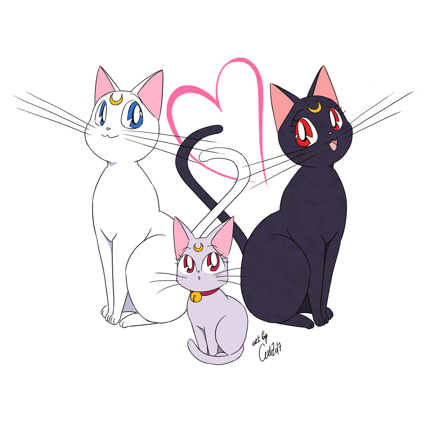 Sailor moon tattoo, Sailor moon wallpaper, Sailor moon cat
