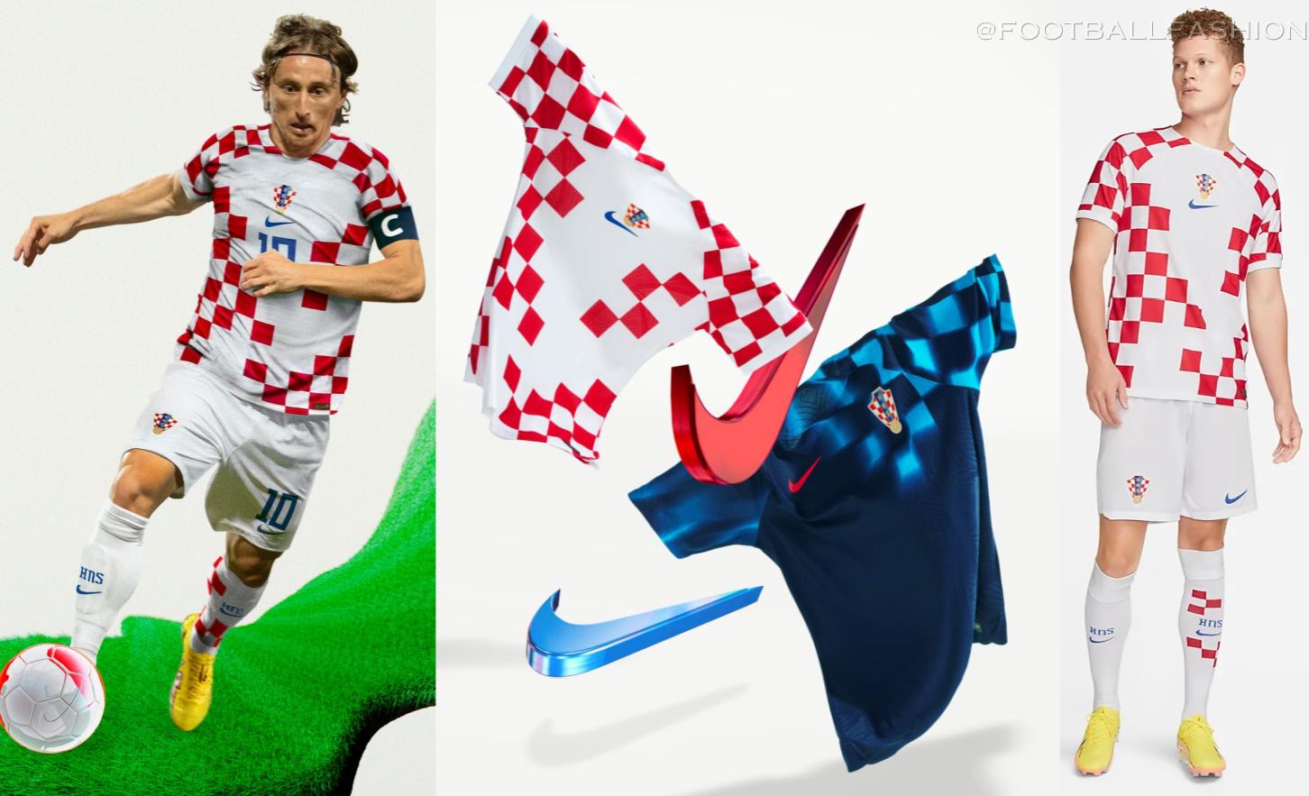 Croatia World Cup 2022 Nike Home and Away Kits