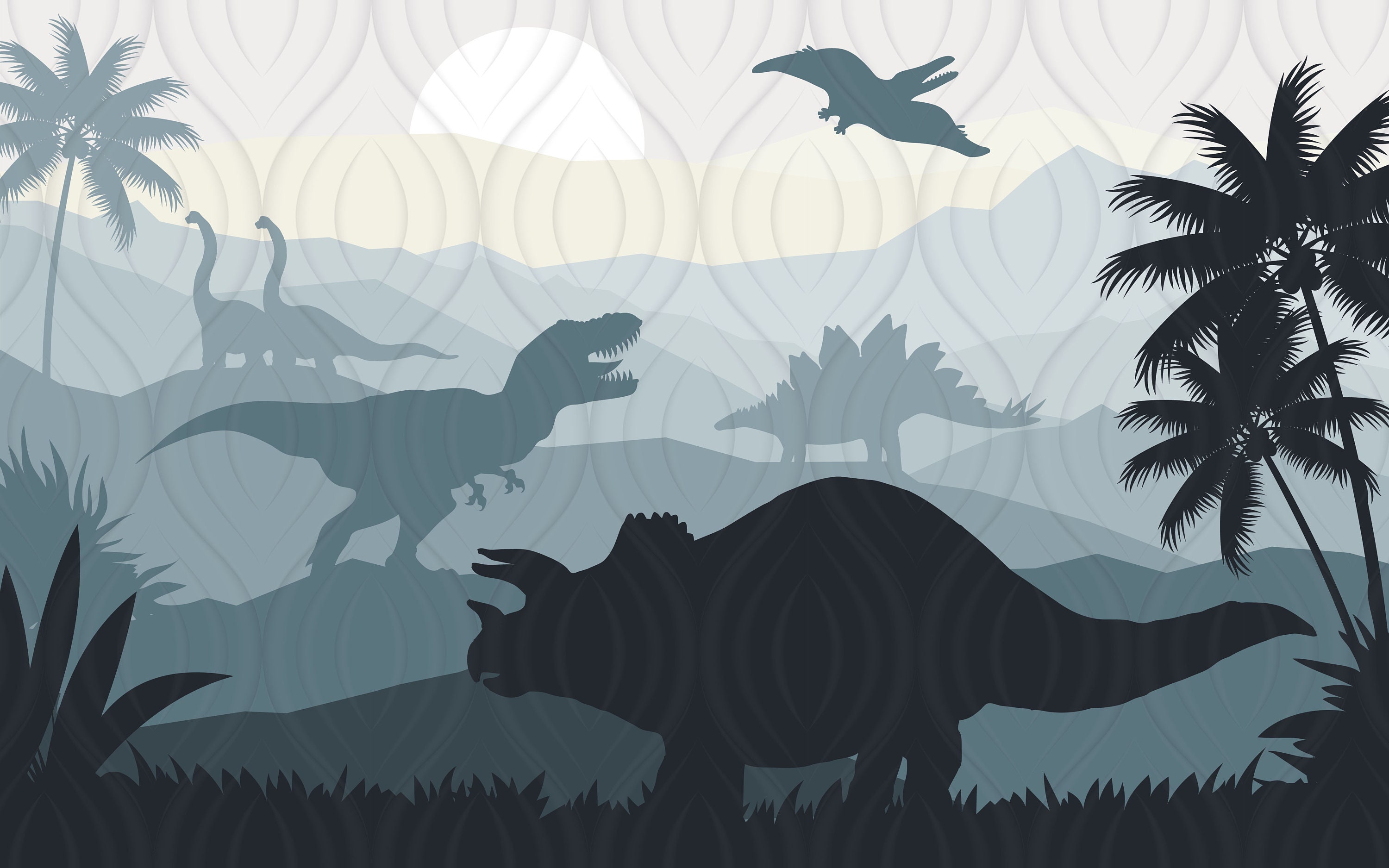 Dinosaur Wallpaper Baby Boy Room Jurassic World Nursery Wall