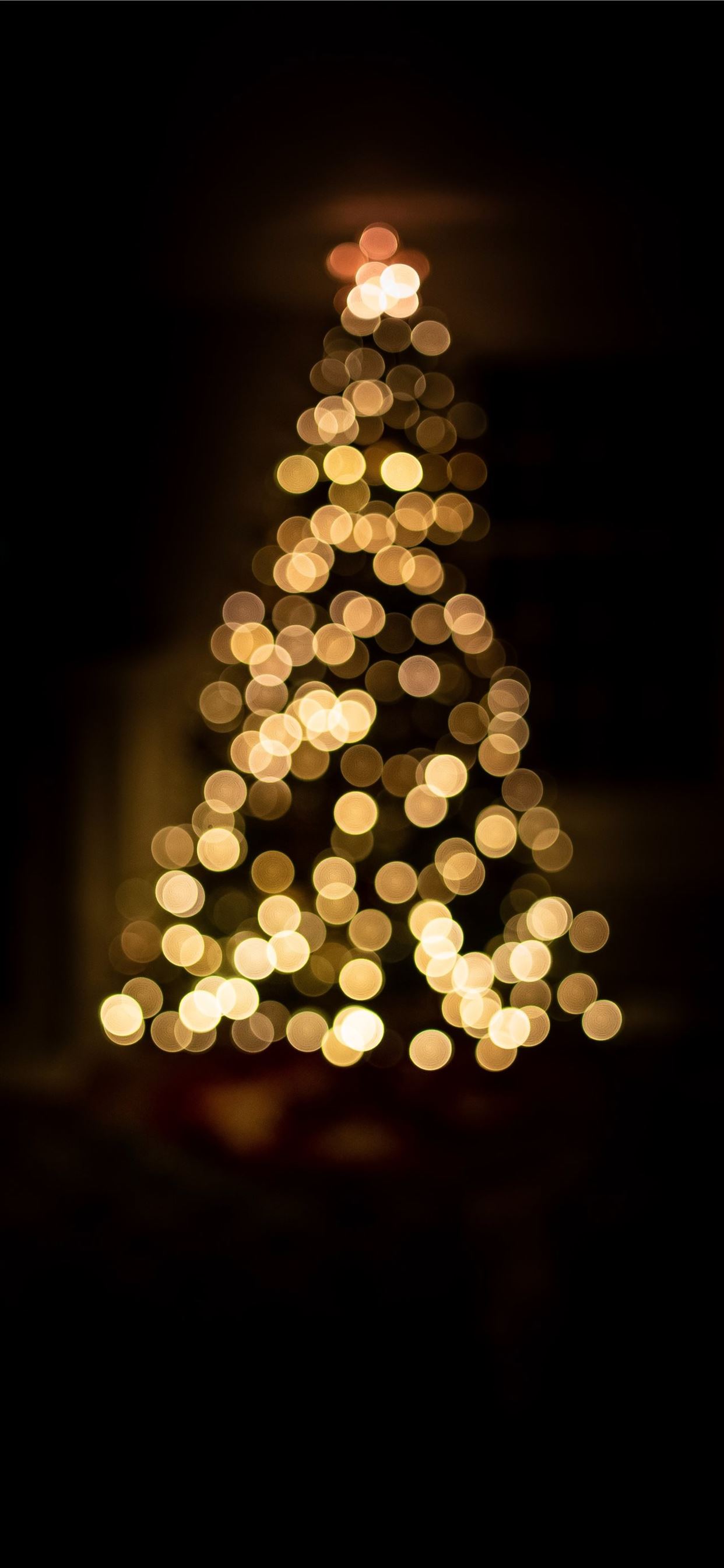 lighted Christmas tree iPhone Wallpaper Free Download