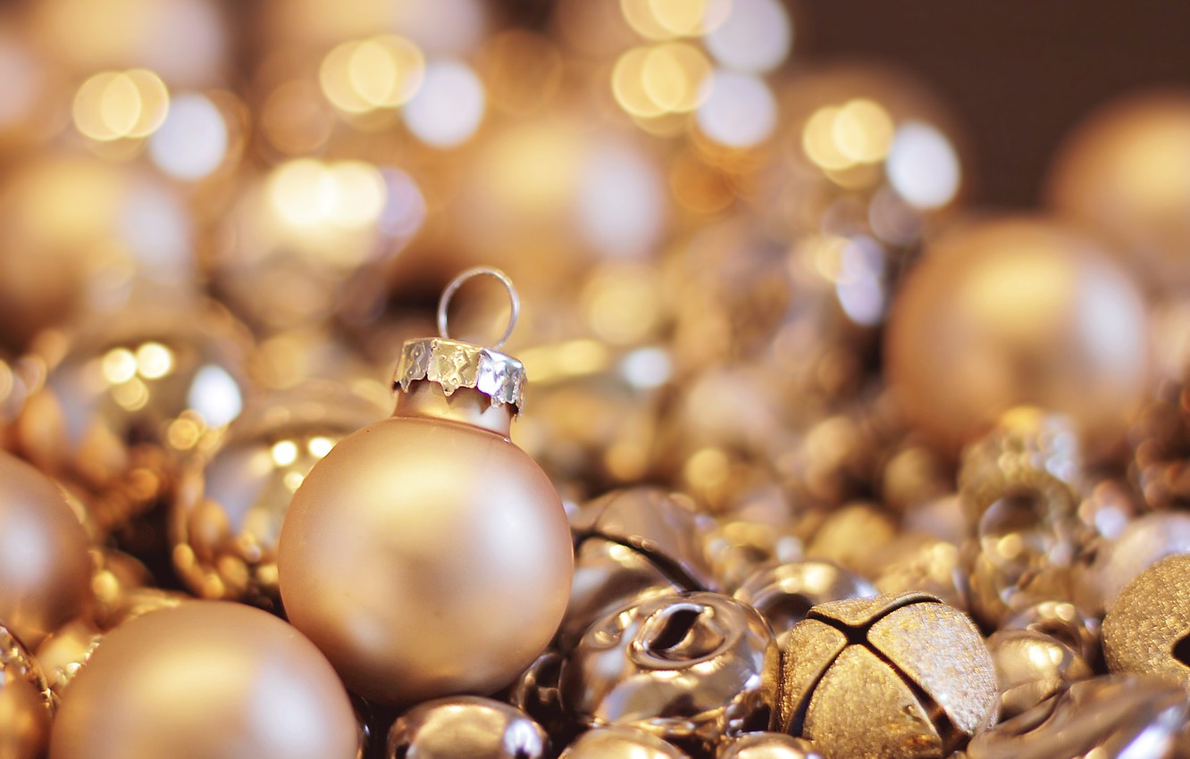 Golden Christmas Bells Wallpapers - Wallpaper Cave