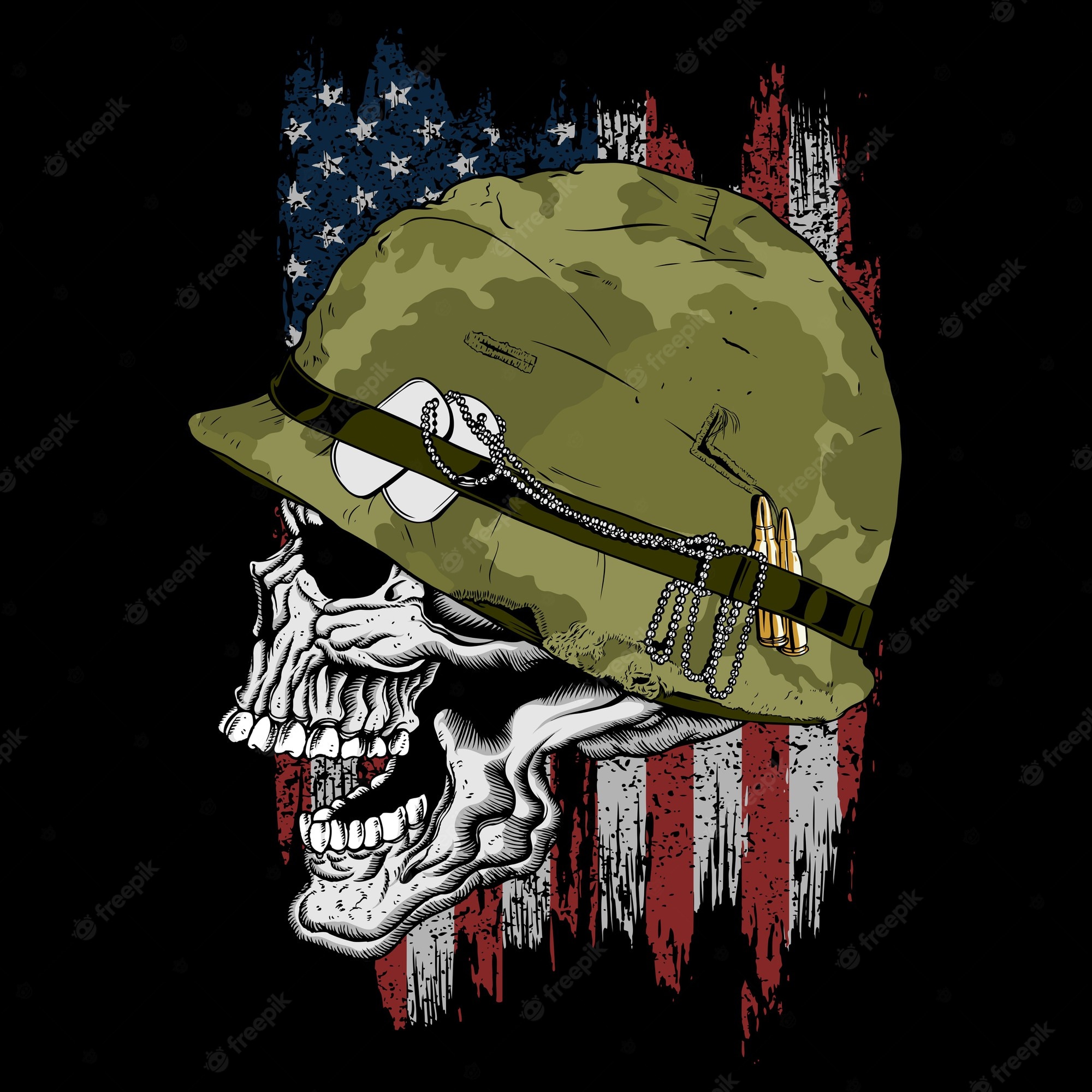 Skull army soldier Vectors & Illustrations for Free Download