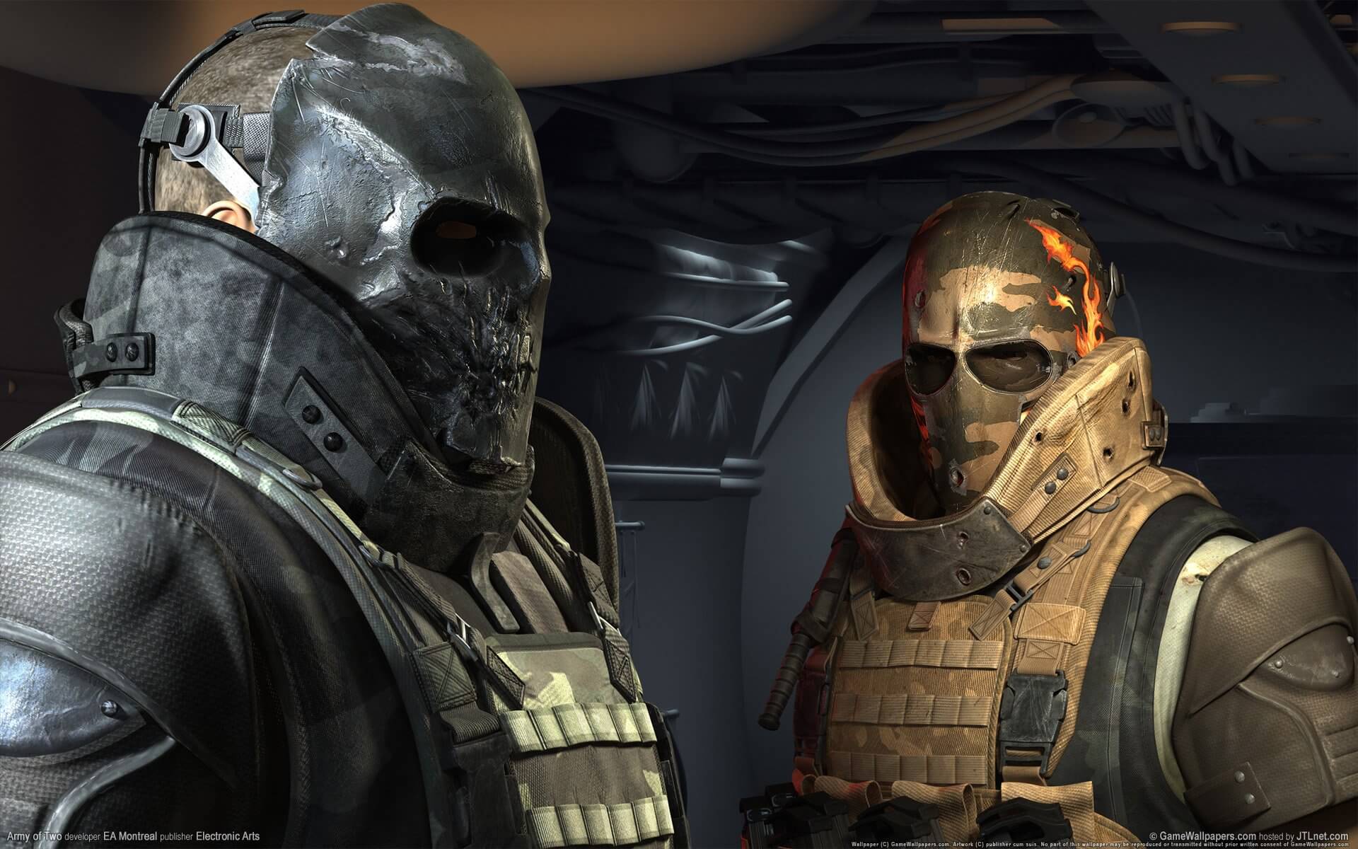 Army of Two Skull Mask HD Wallpaper • GamePhD