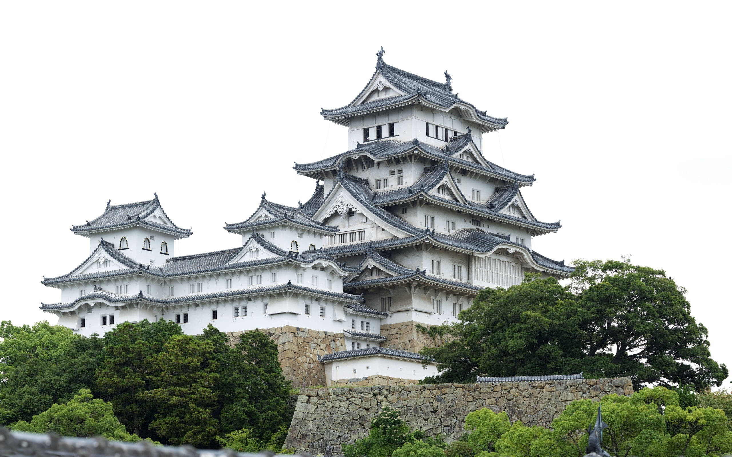 Download Osaka Castle White Exterior Wallpaper