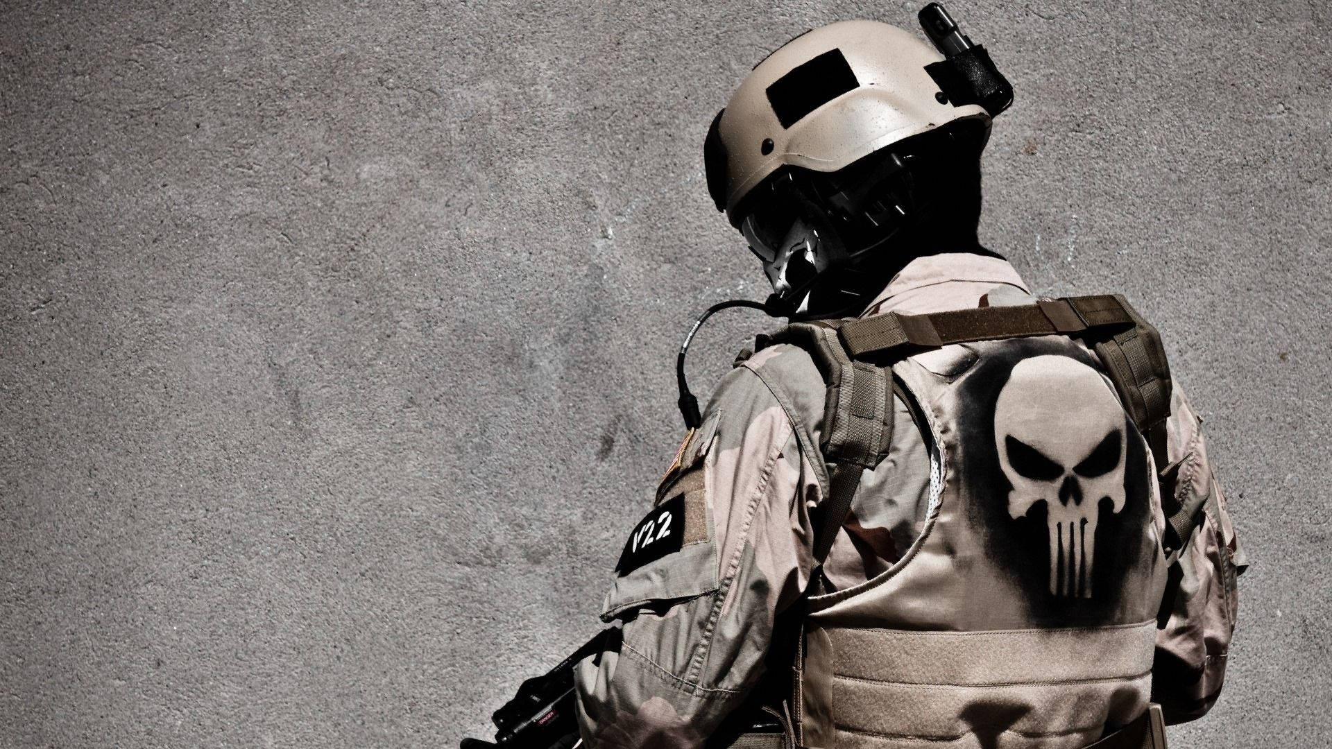 Download Army Skull Uniform Wallpaper