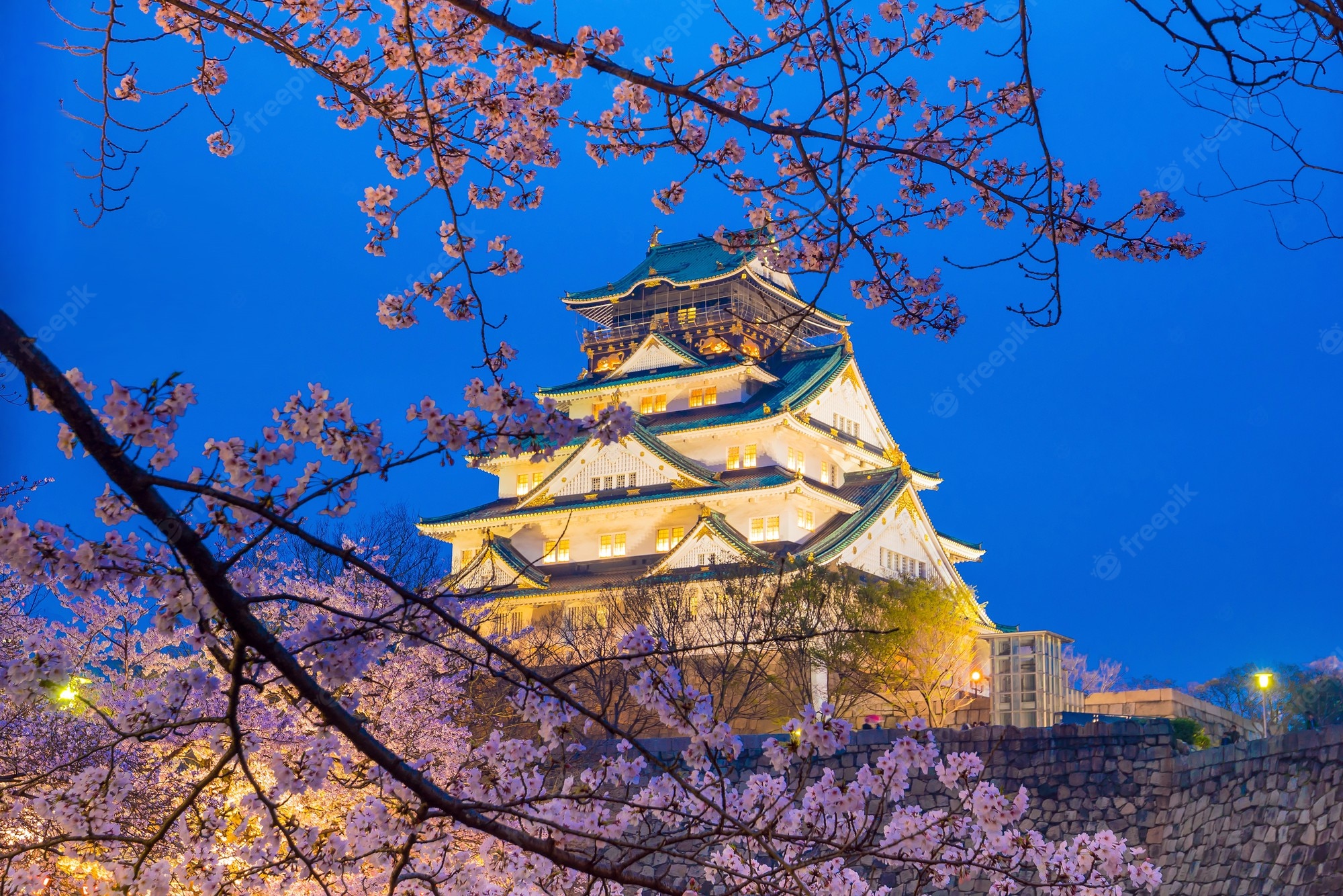 Osaka castle Image. Free Vectors, & PSD