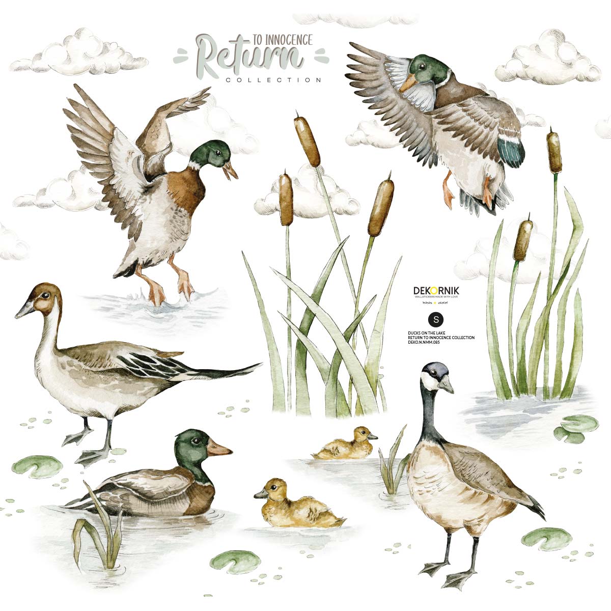 Ducks On The Lake / Return To Innocence.com Wallstickers And Wallpaper Online Store