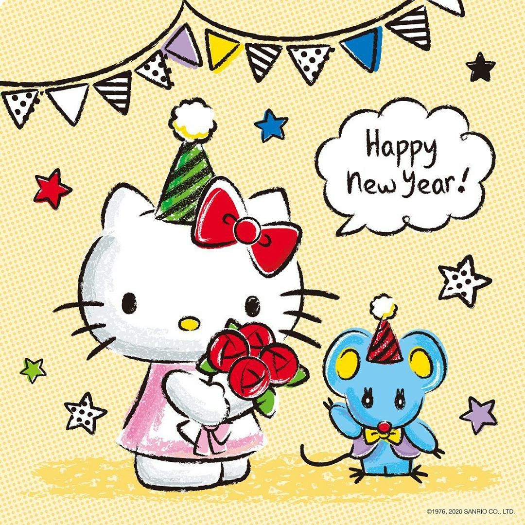 happy new year hello kitty