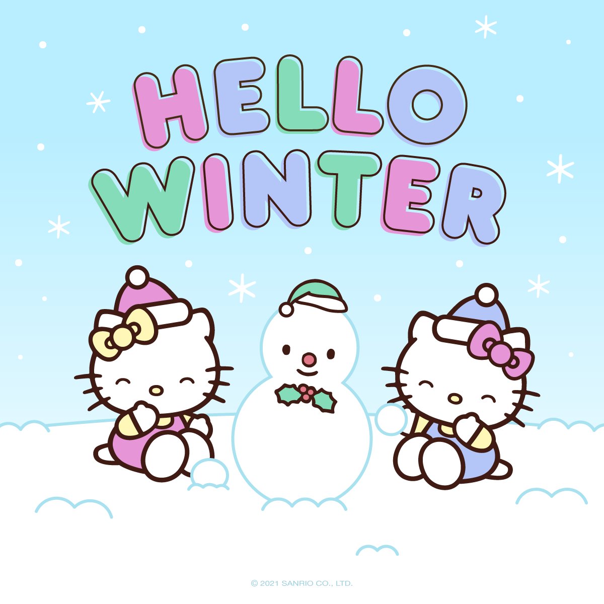 Hello Kitty #FirstDayofWinter ⛄ Leave a ❄️ in a comment if it's your favorite season!