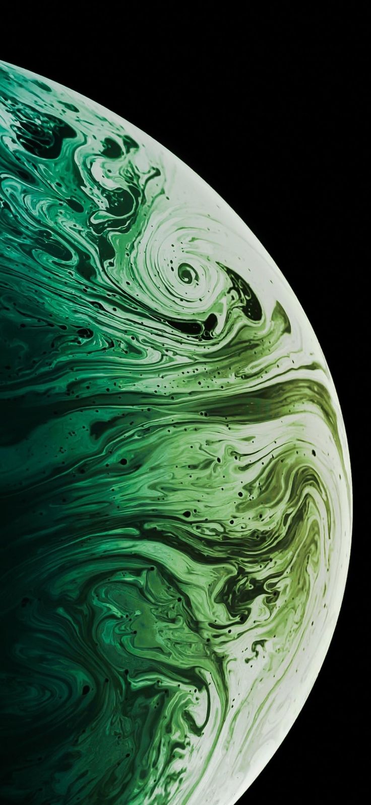 Green Planet. iPhone wallpaper green, iPhone wallpaper planets, Original iphone wallpaper
