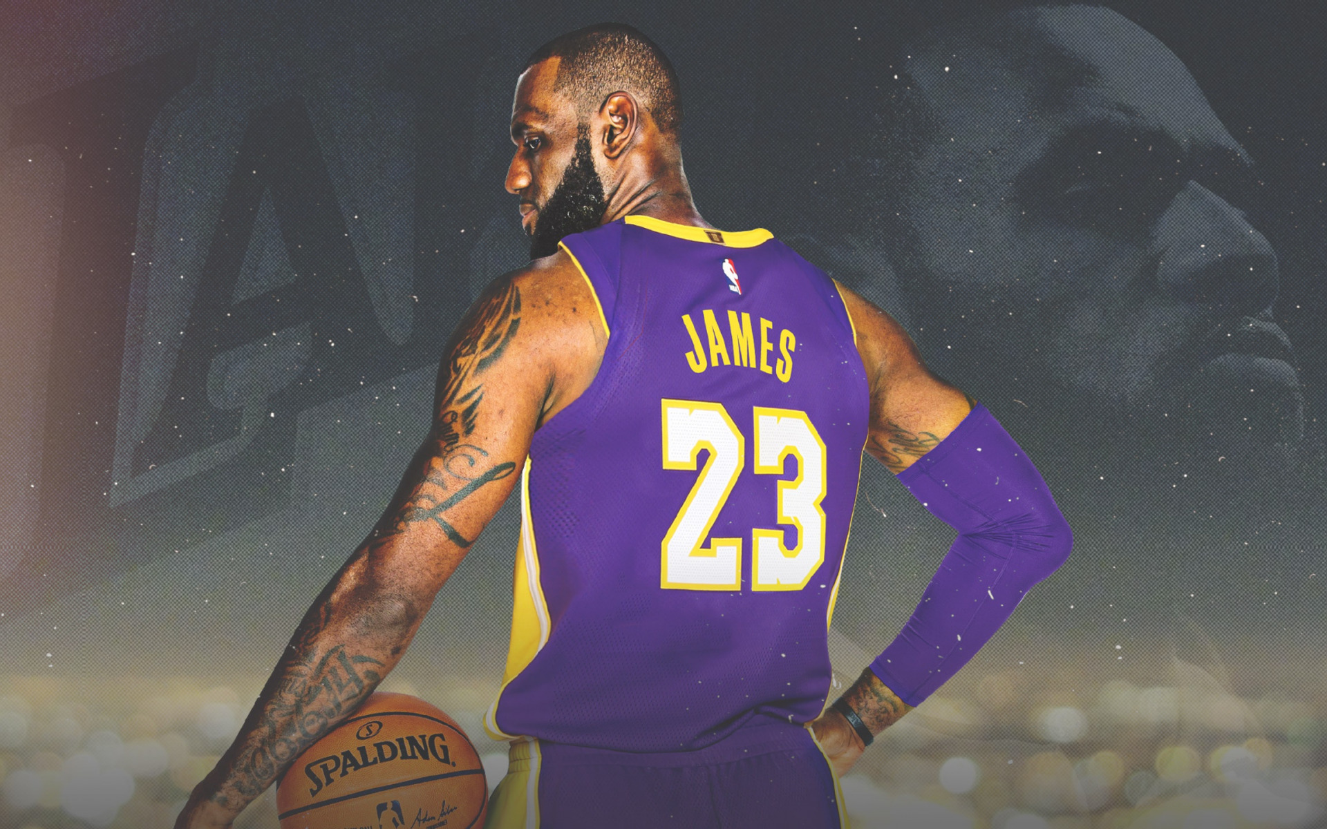 Download wallpaper LeBron James, American basketball player, forward, Los Angeles Lakers, NBA, USA, portrait, basketball, LA Lakers for desktop with resolution 1920x1200. High Quality HD picture wallpaper