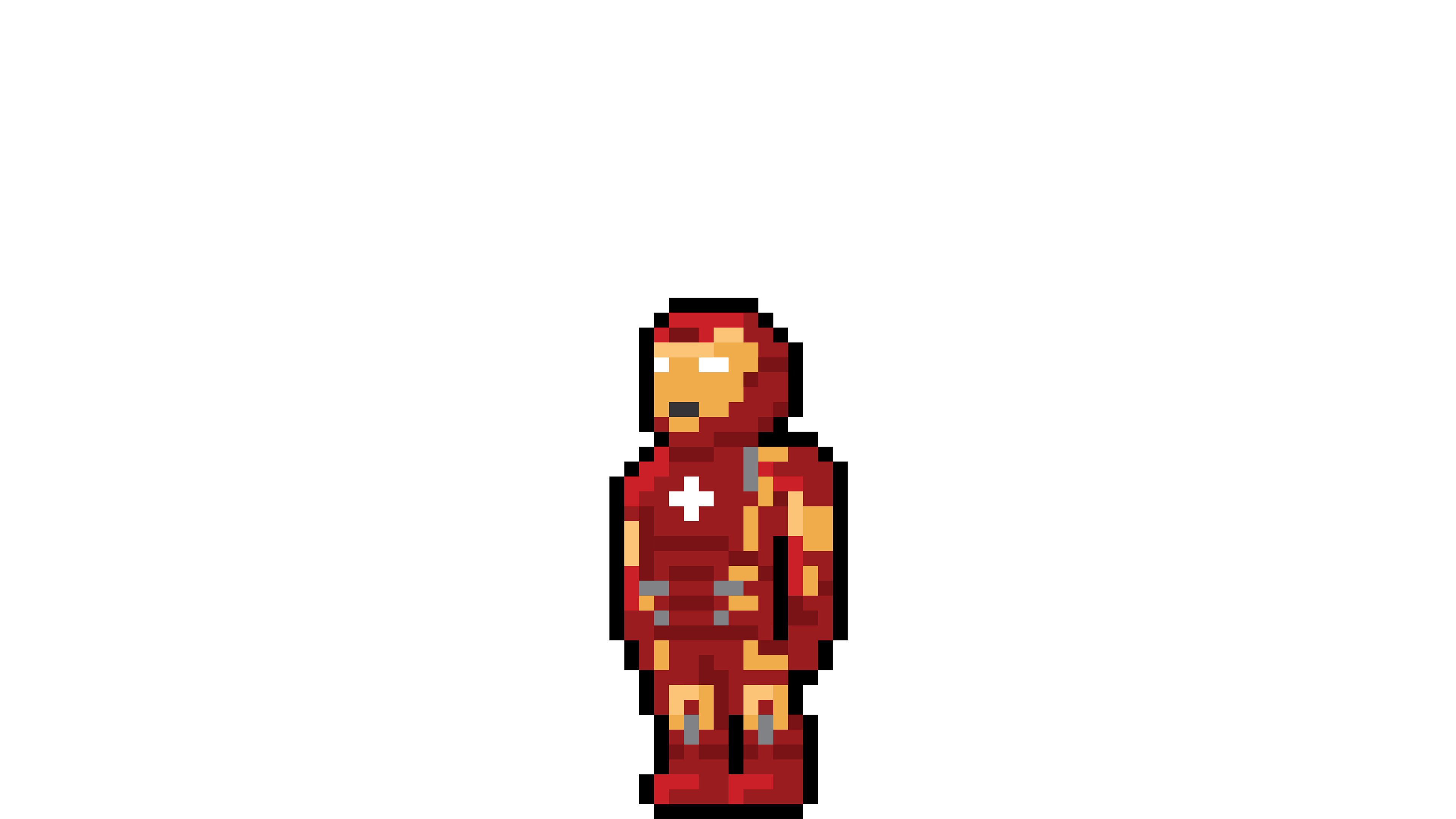 Wallpaper 4k Iron Man Pixel Art Wallpaper