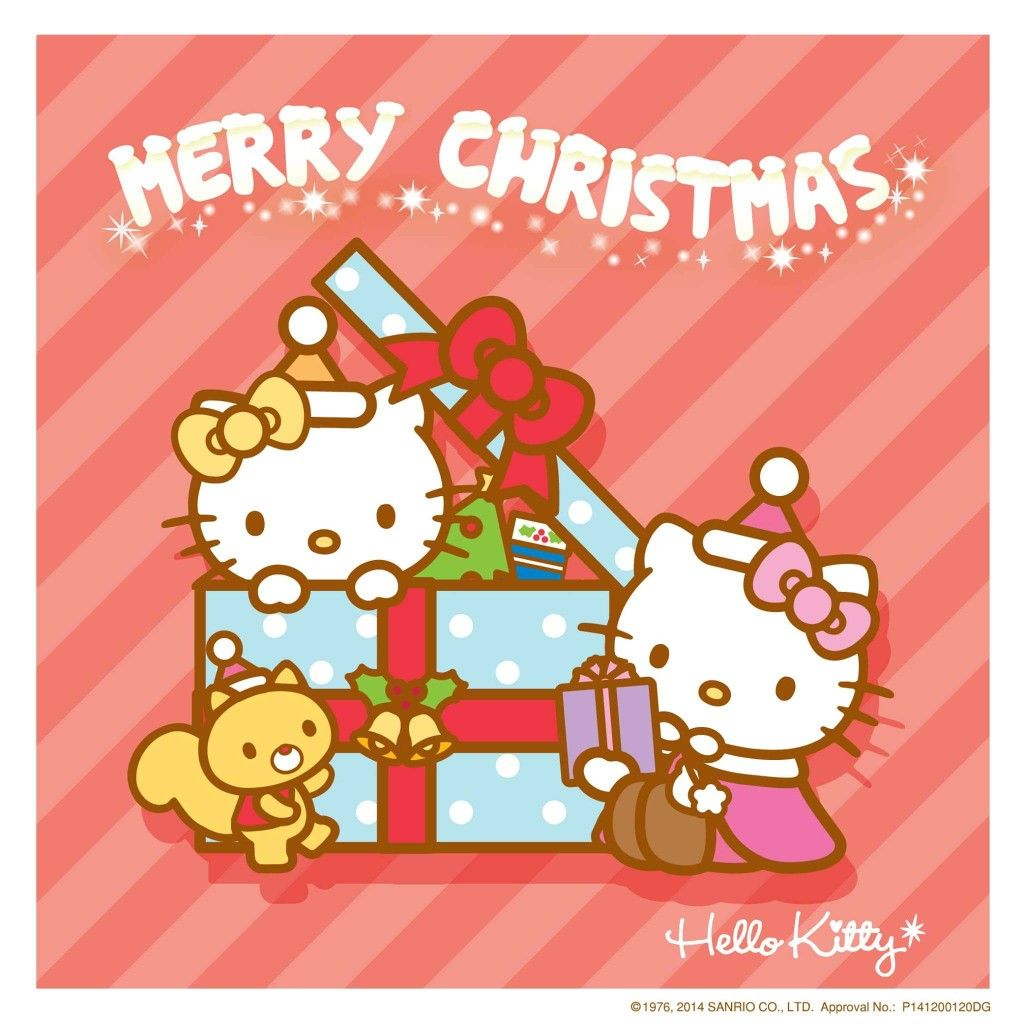 Mimmy et Kitty / Merry Christmas. Hello kitty, Hello kitty art, Hello kitty christmas